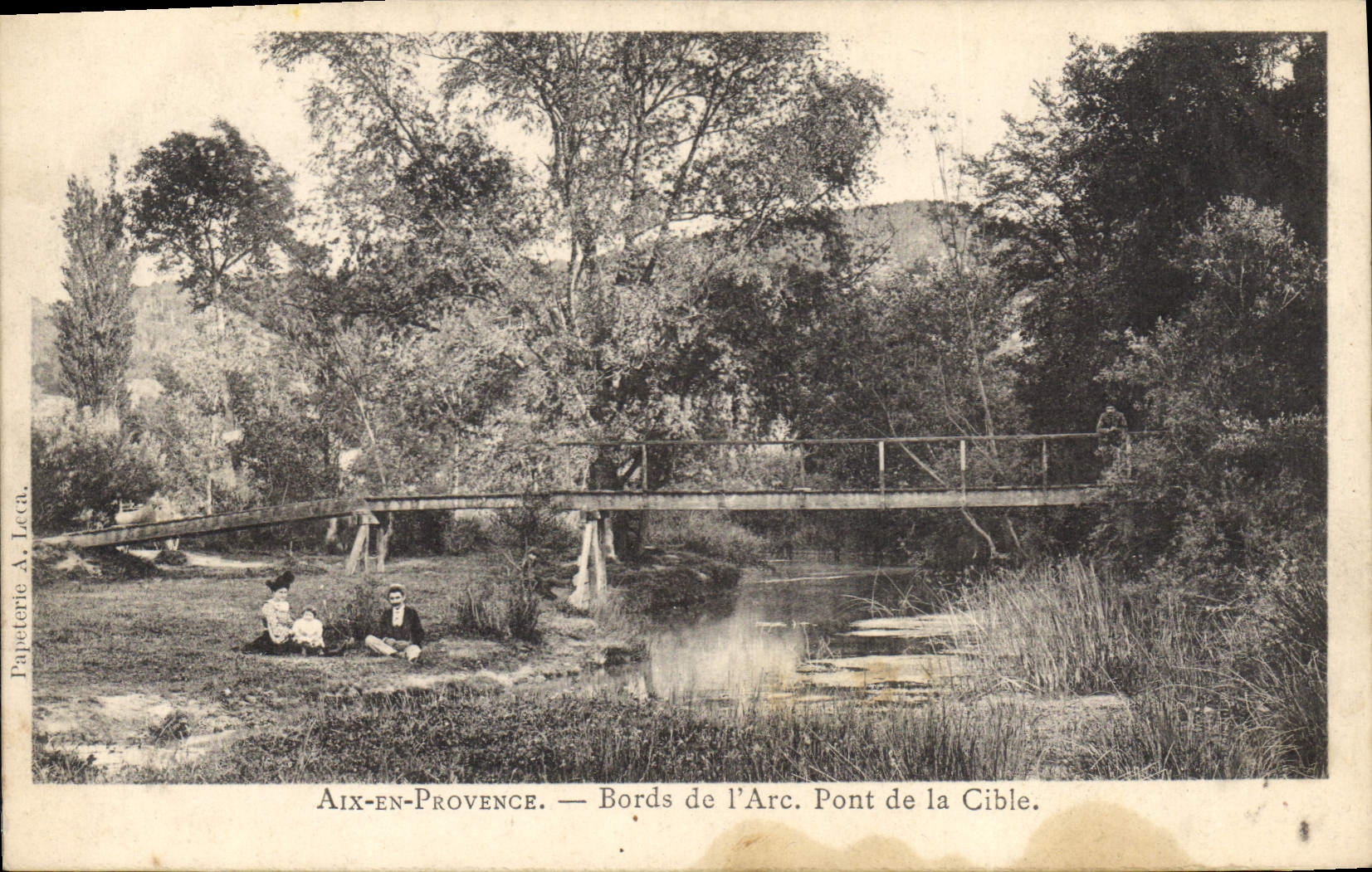CPA Aix en Provence Bords de l'Arc Pont de la Cible