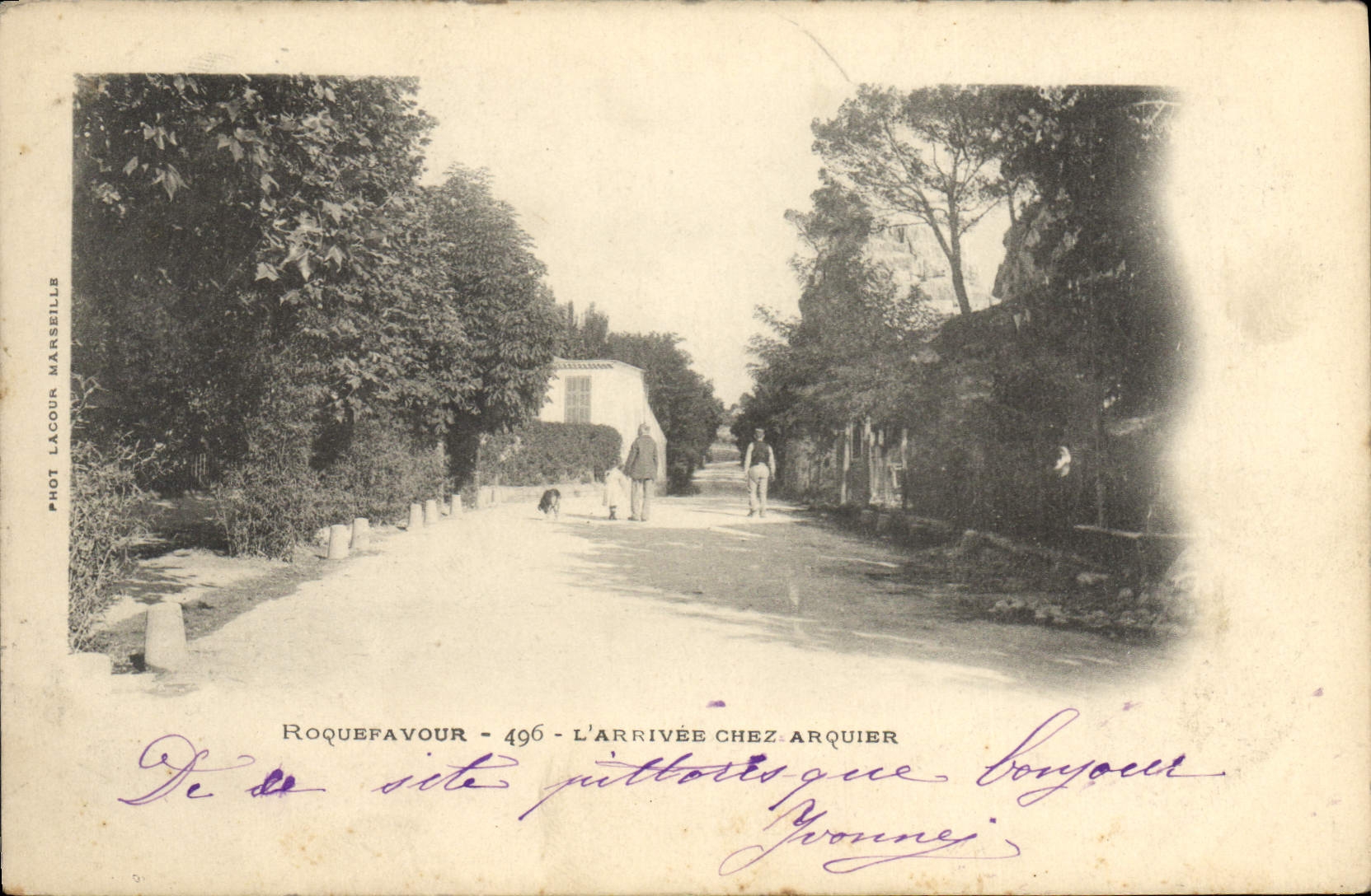 CPA Roquefavour L'Arrivee chez Arquier