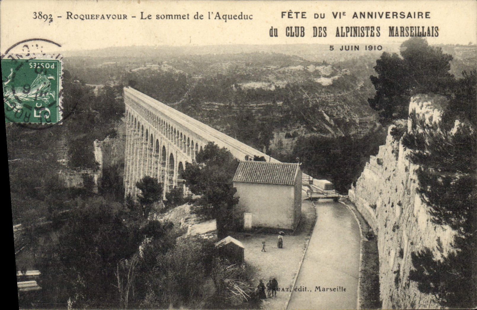 CPA Roquefavour Le Sommet de l'Aqueduc