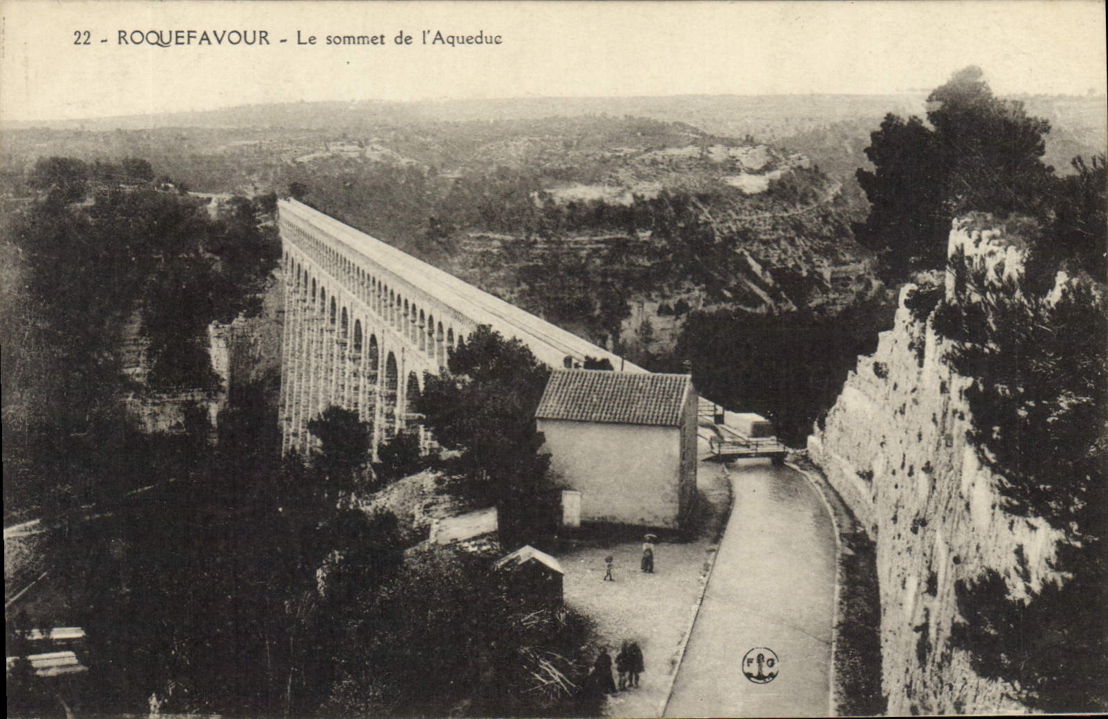 CPA Roquefavour Le Sommet de l'Aqueduc