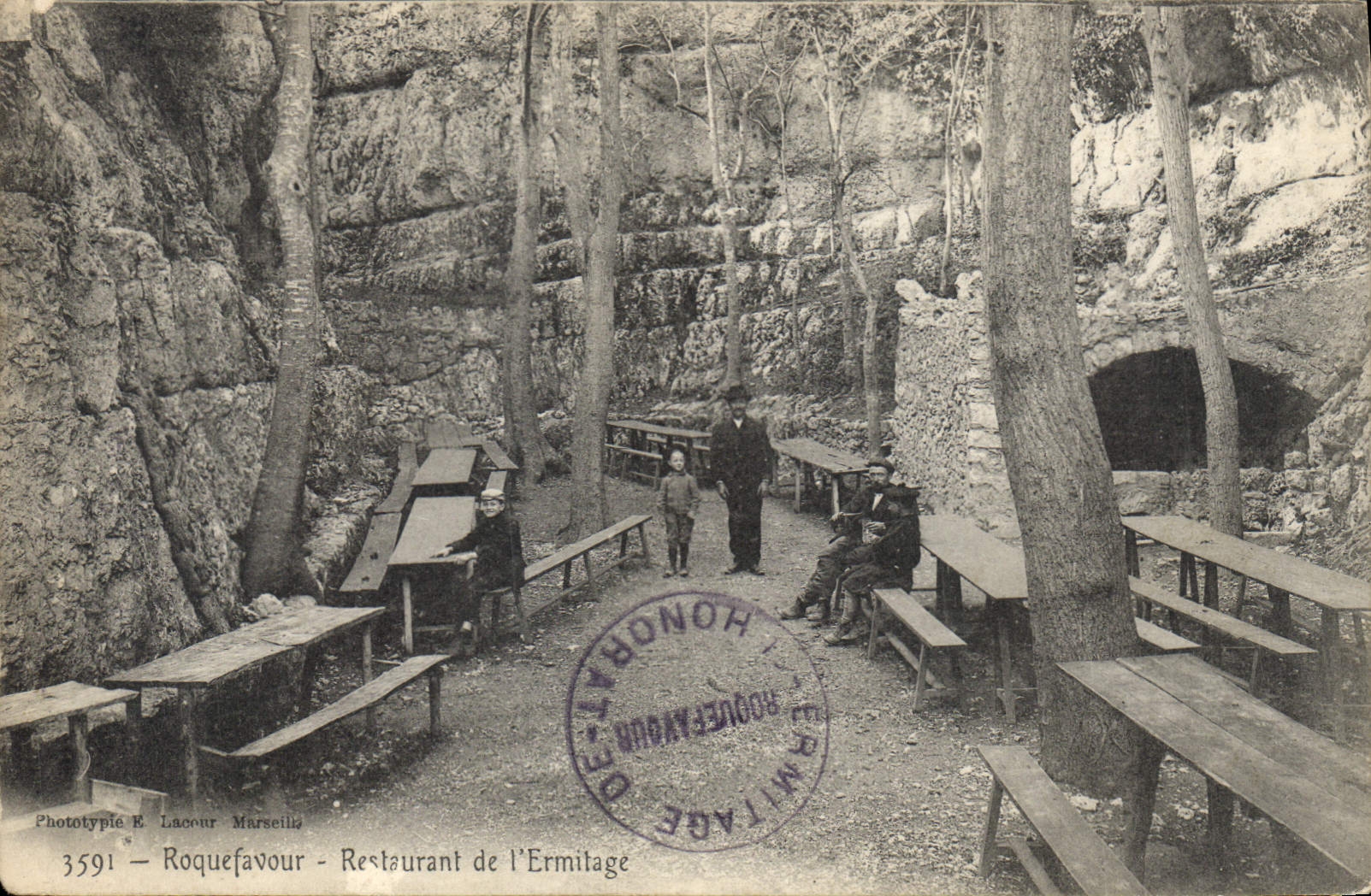 CPA Roquefavour Restaurant de l'Ermitage