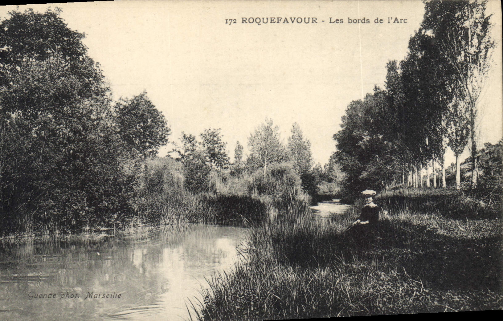 CPA Roquefavour Les Bords de l'Arc