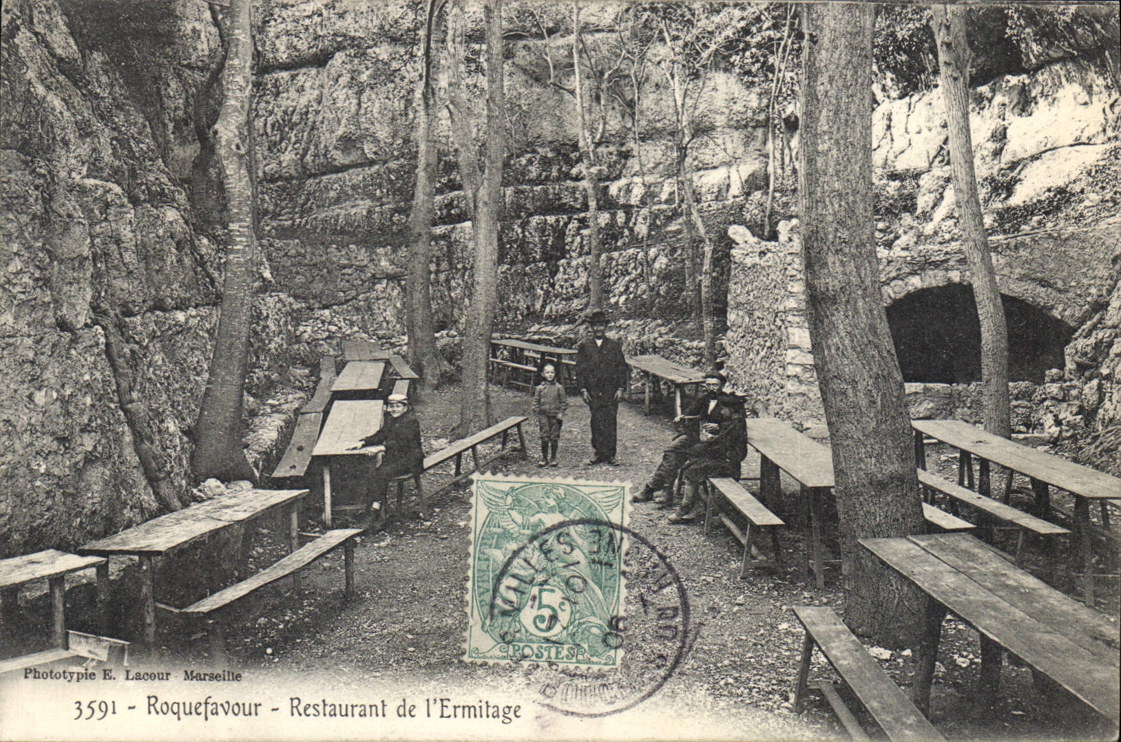 CPA Roquefavour Restaurant de l'Ermitage