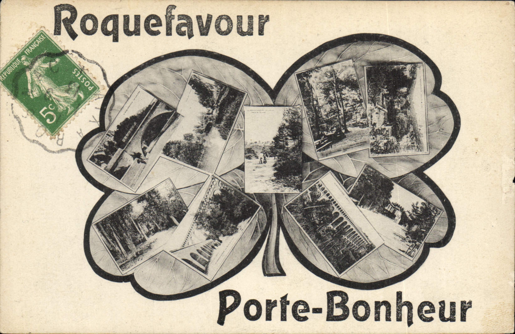 CPA Roquefavour Porte Bonheur