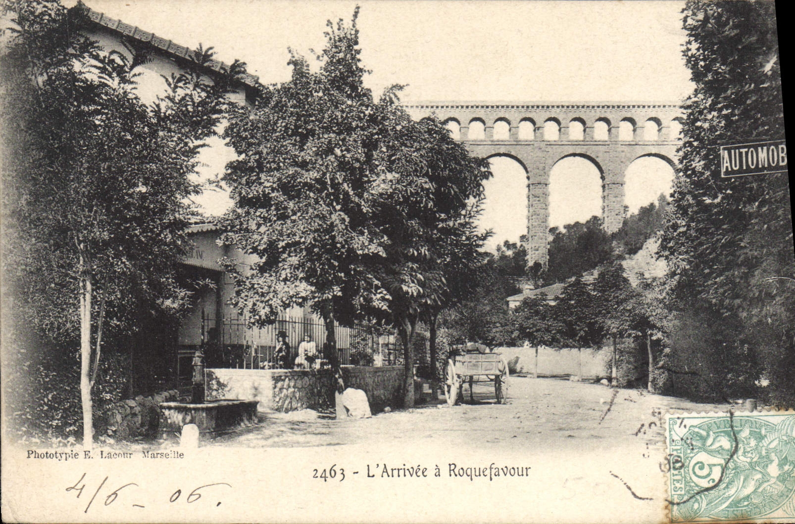 CPA L'Arrivee a Roquefavour