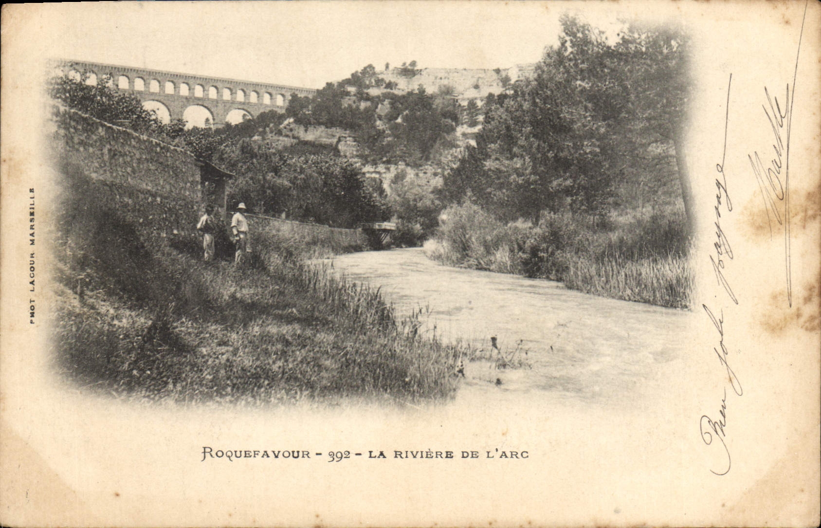 CPA Roquefavour La riviere de l'Arc