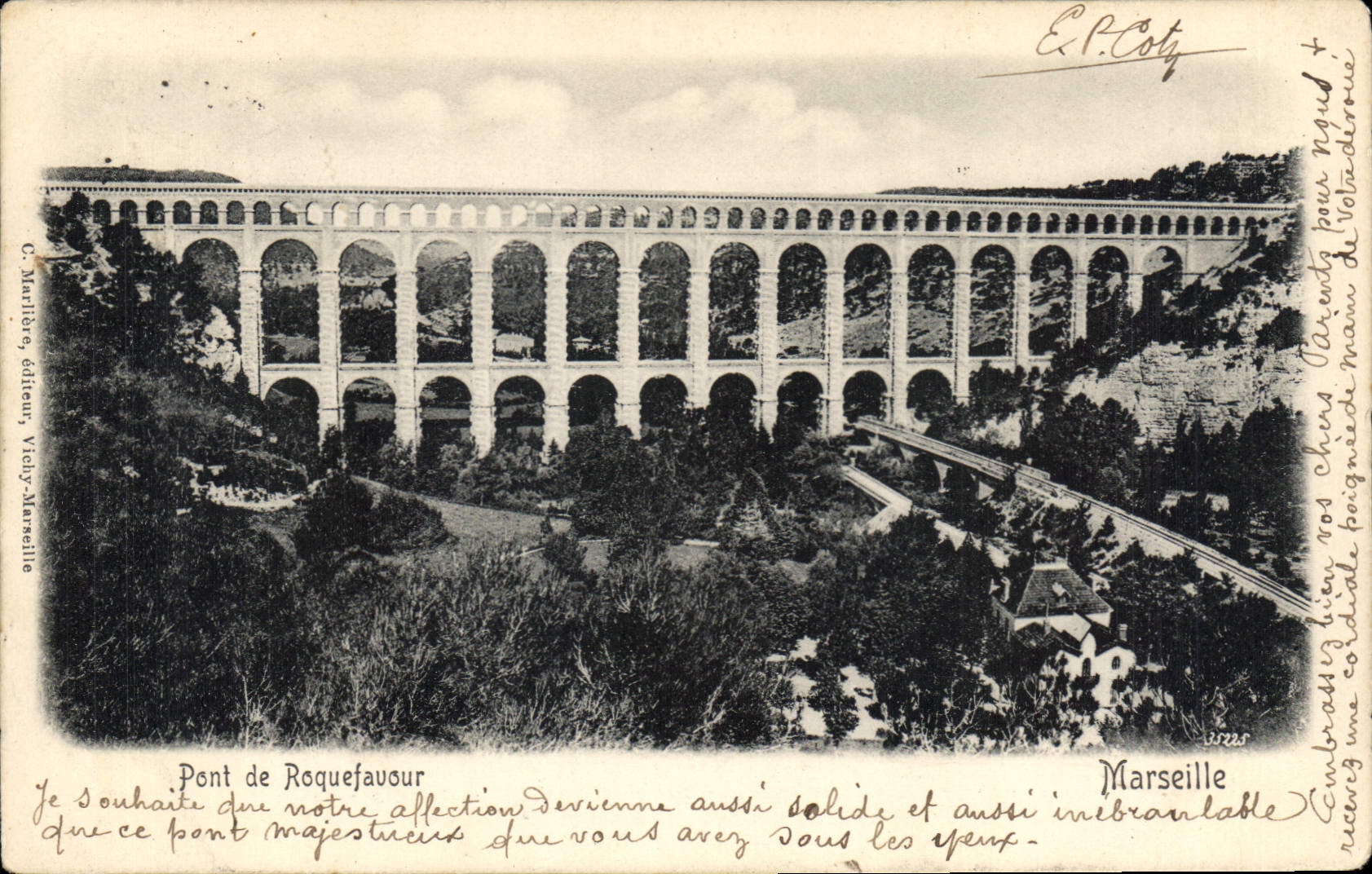 CPA Roquefavour Pont