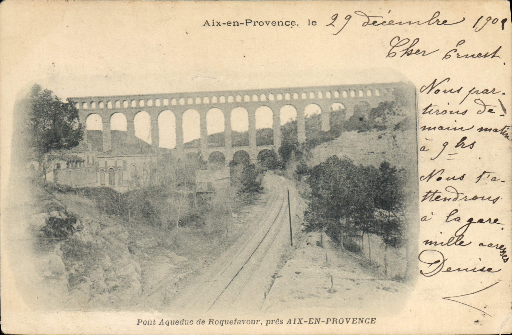 CPA Roquefavour Pont Aqueduc