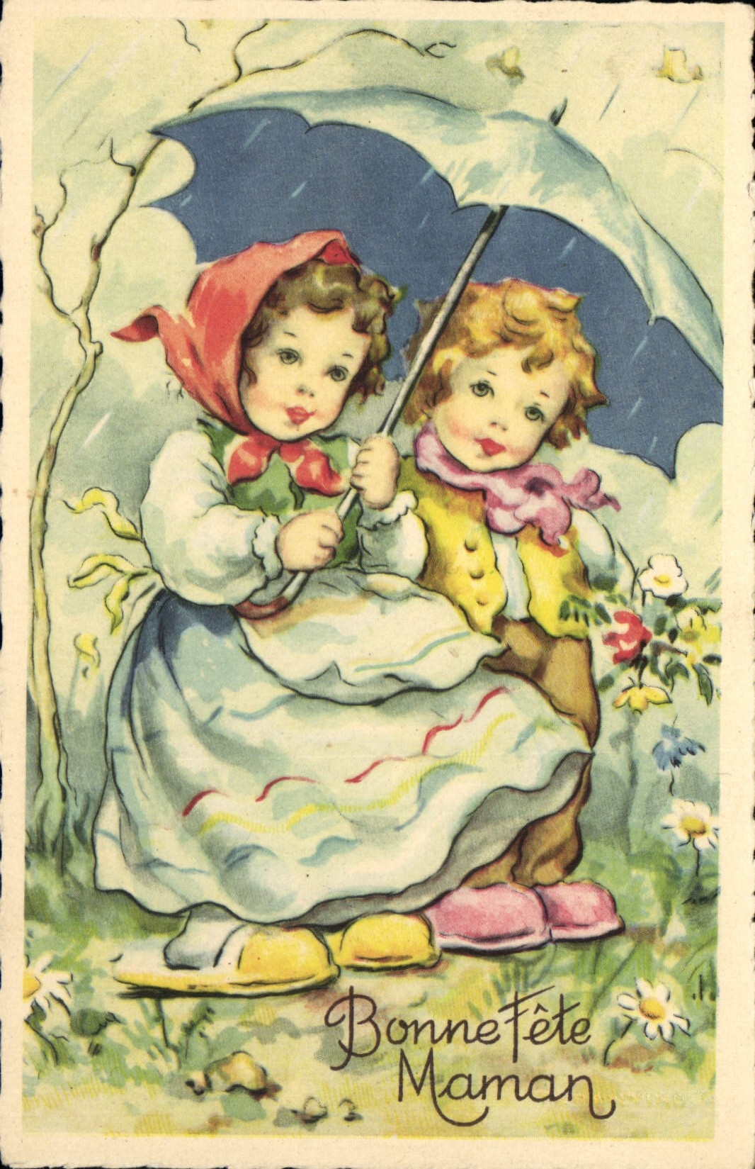 CPA Bonne fete Maman Enfants