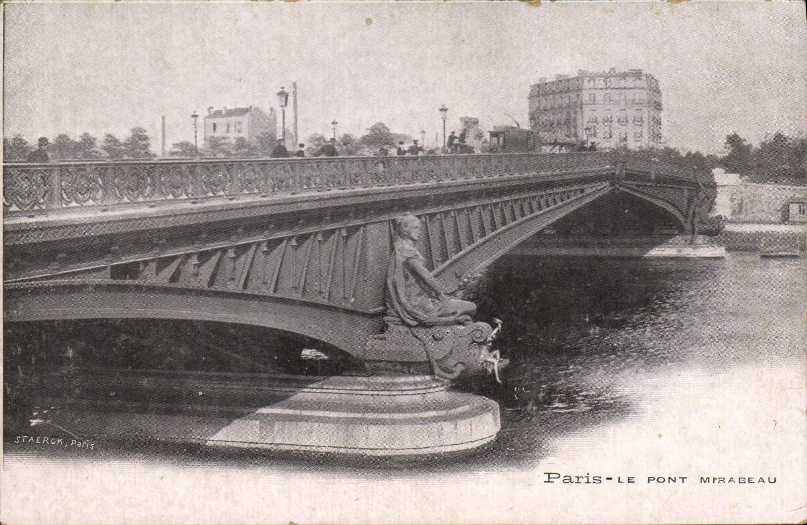 CPA Paris Le pont Mirabeau