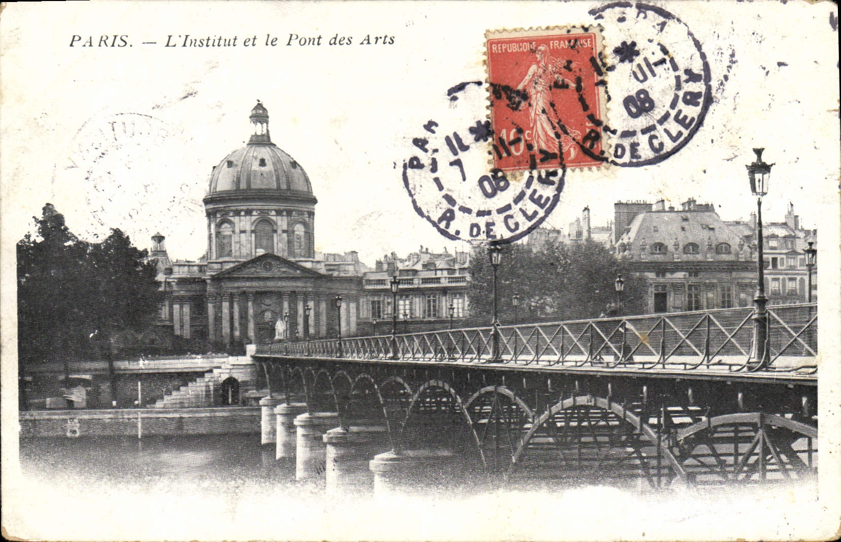 CPA Paris L'Institut et le Pont des Arts