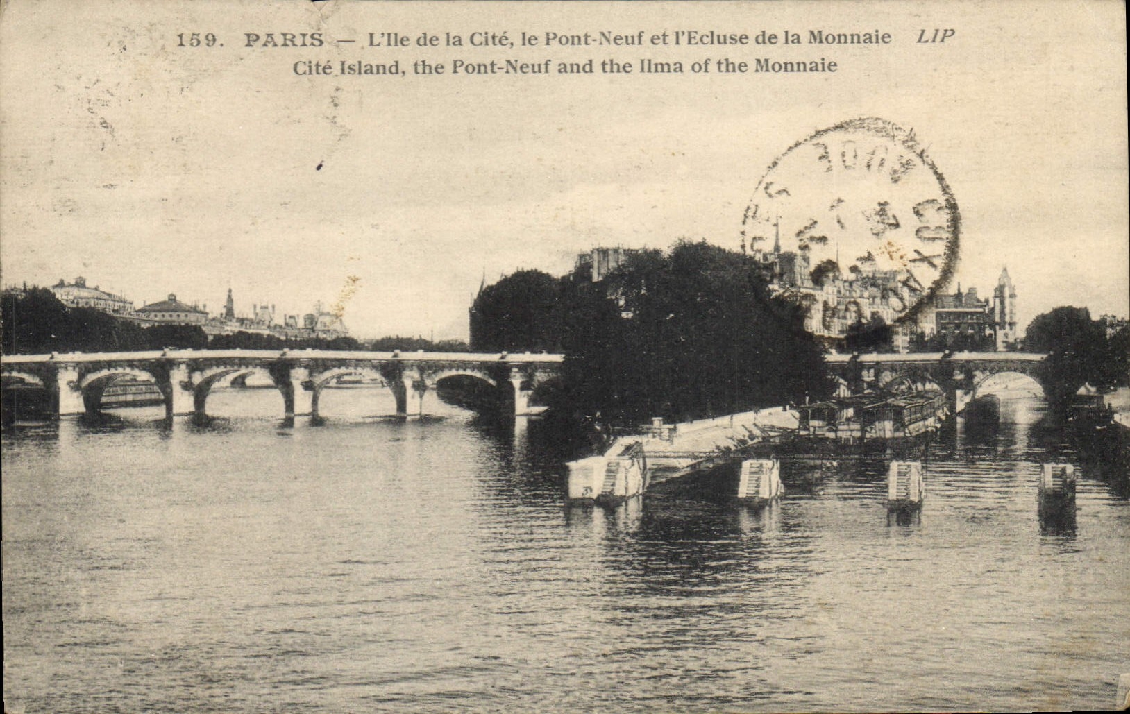 CPA Paris L'Ile de la Cite le Pont Neuf et l'Ecluse de la Monnaie