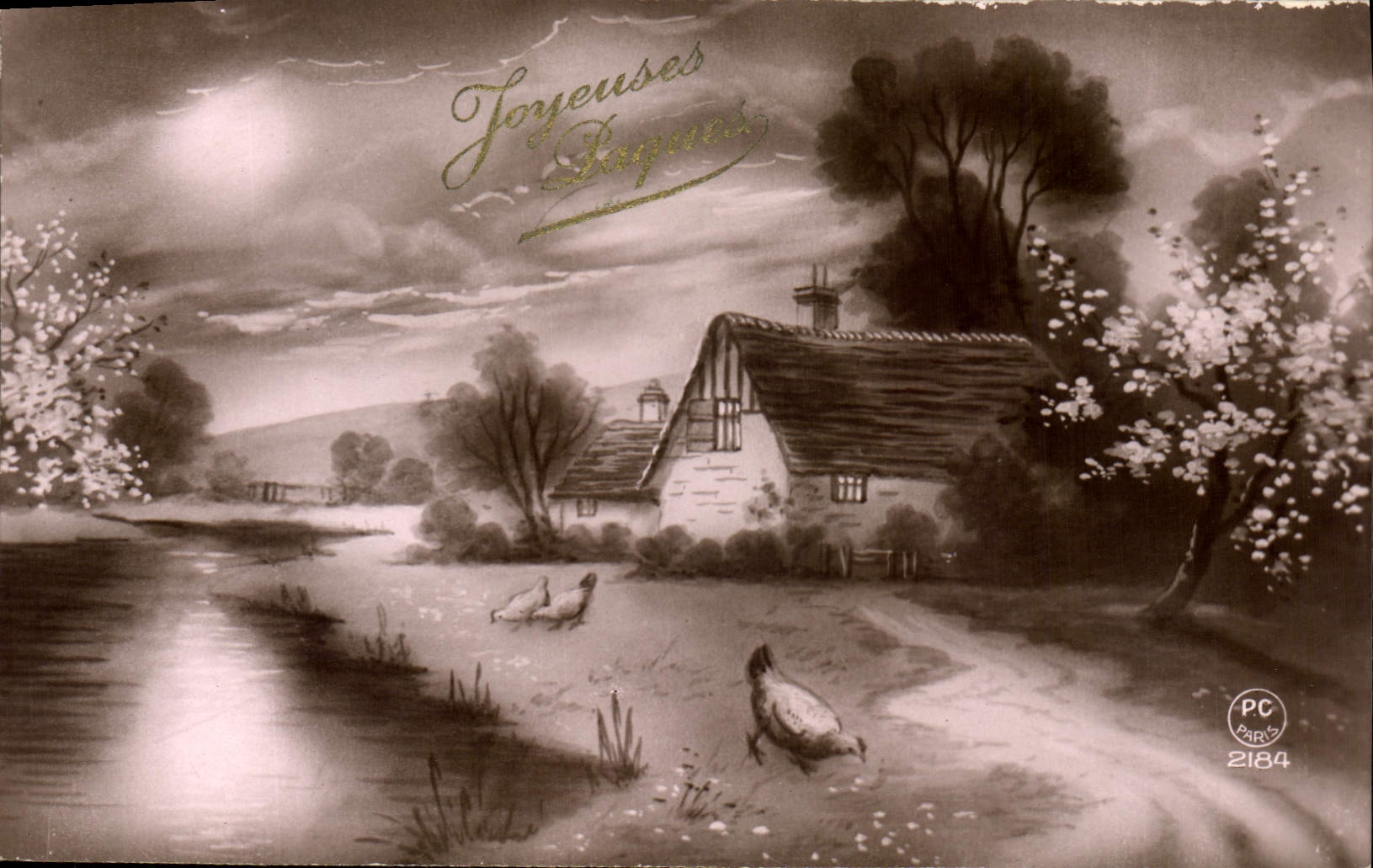 CPA Joyeuses Paques