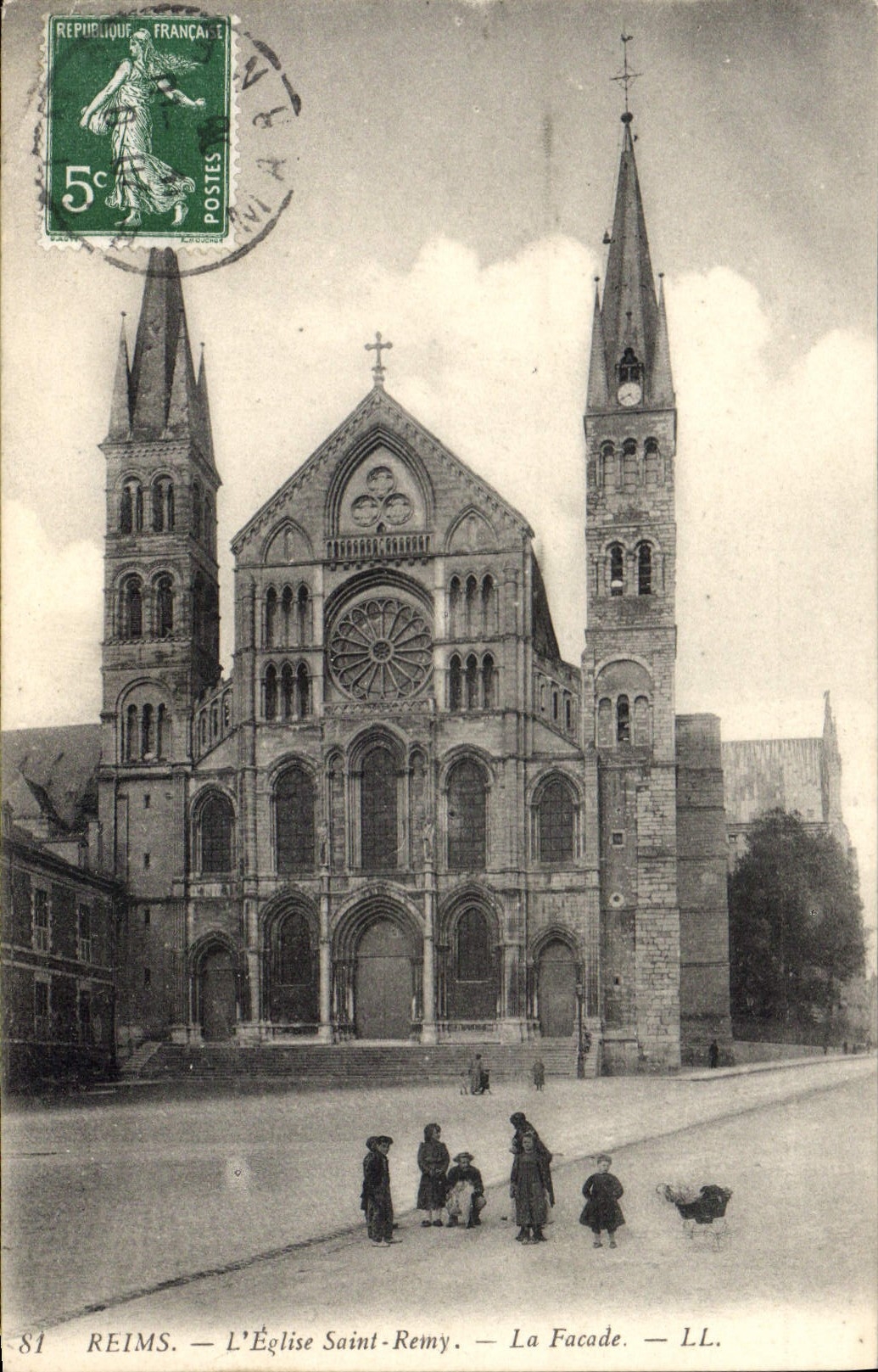 CPA Reims L'Eglise Saint Remy
