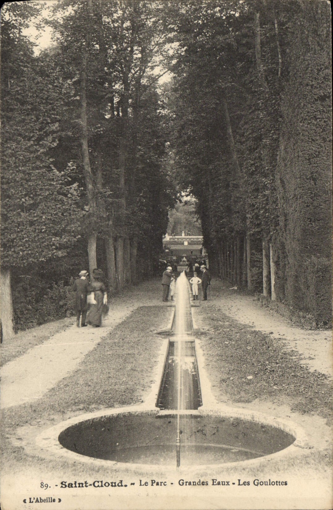 CPA St Cloud Le Parc Grandes Eaux Les Goulottes