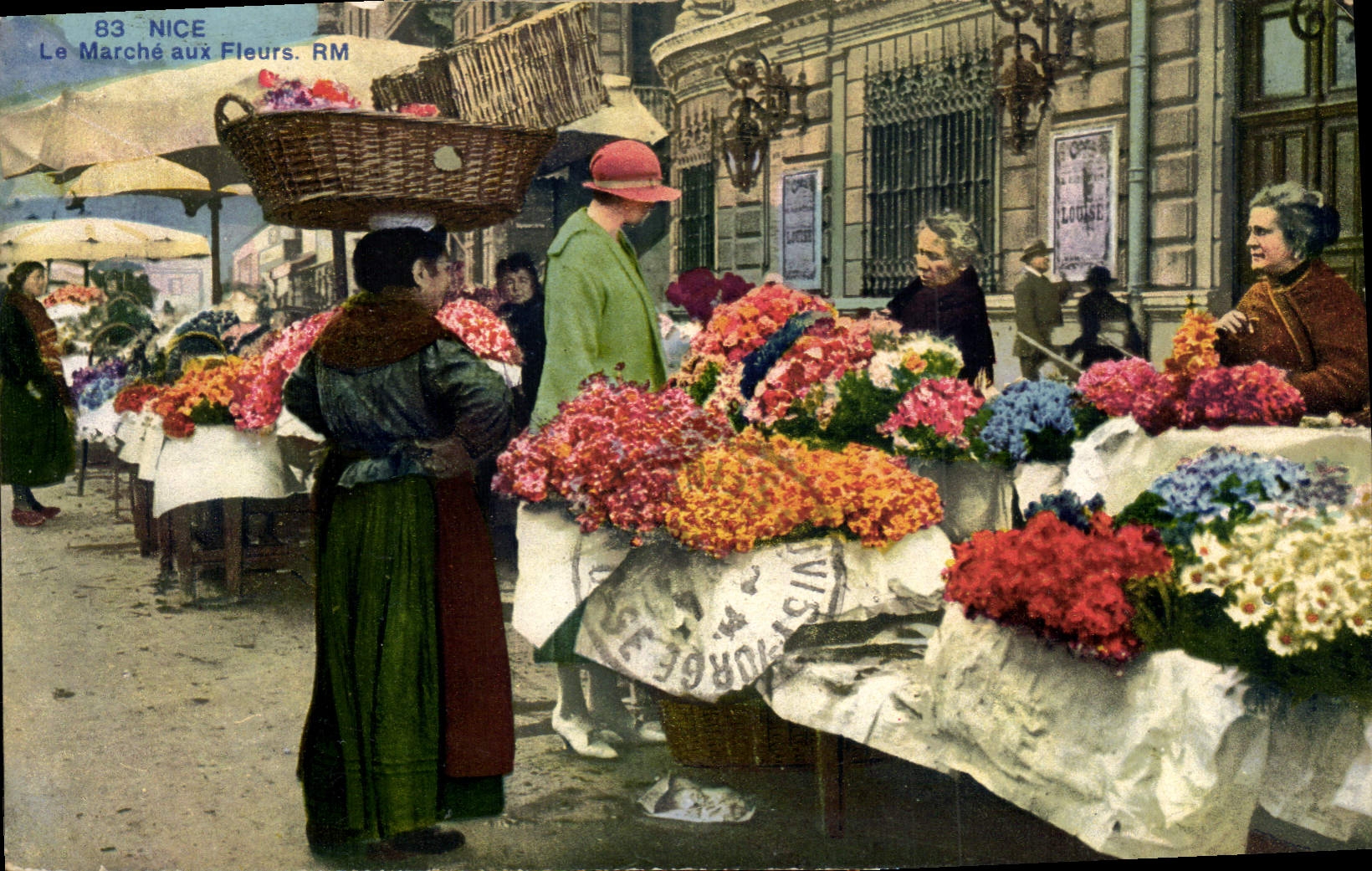 CPA Nice Le Marche aux Fleurs 
