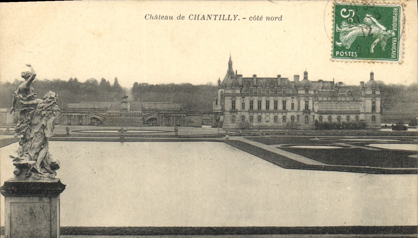 CPA Chateau de Chantilly cote nord 