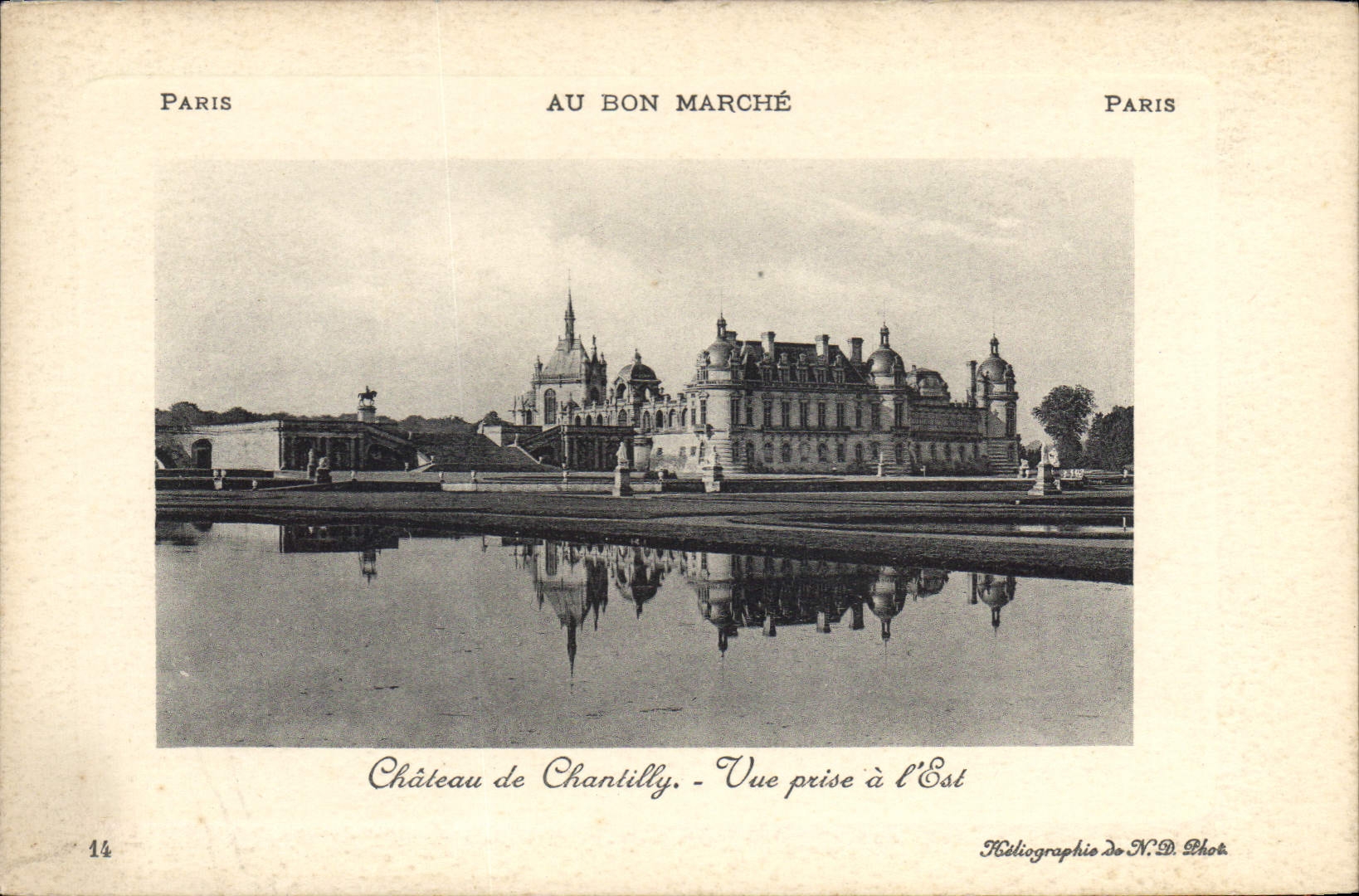CPA Chateau de Chantilly Vue Prise a l'Est