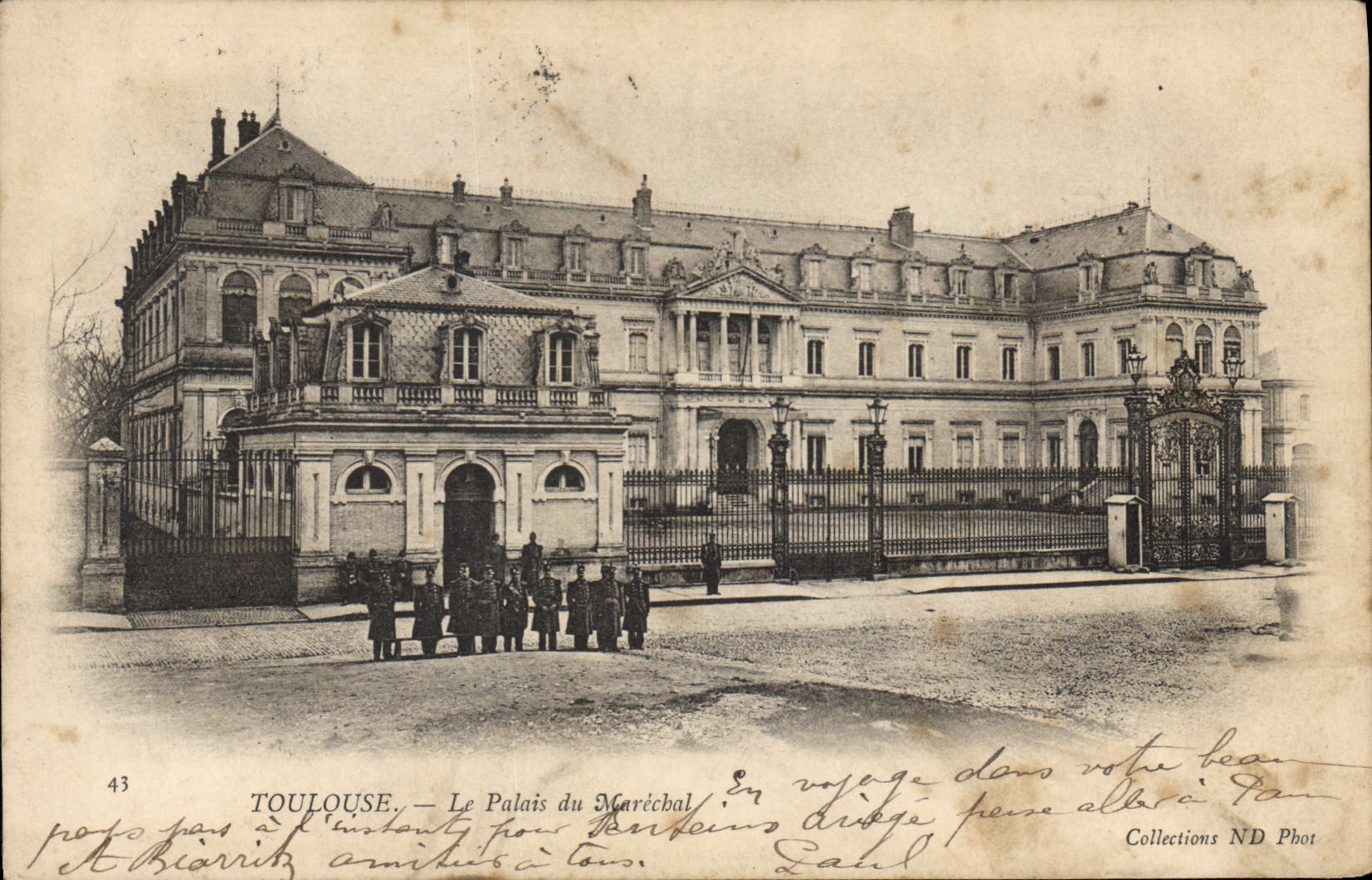 CPA Toulouse Le Palais du Marechal Militaria