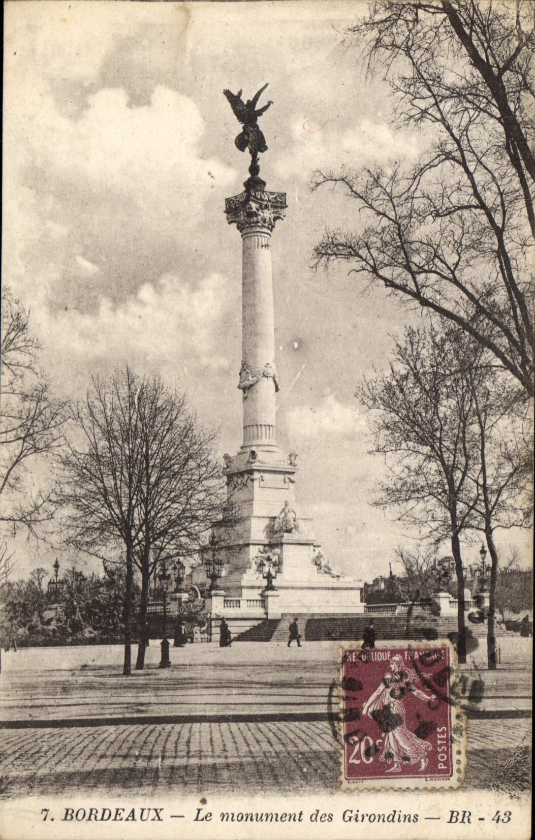 CPA Bordeaux Le Monument des Girondins 