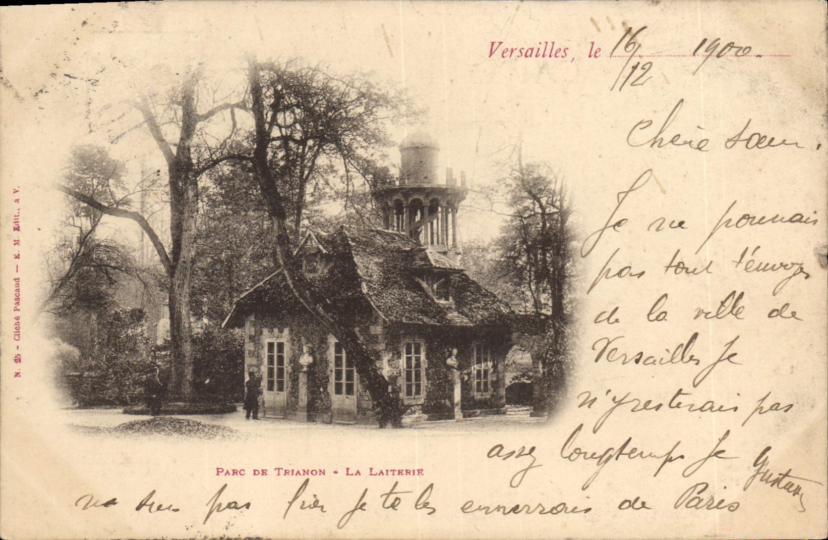 CPA Parc de Trianon La Laiterie 