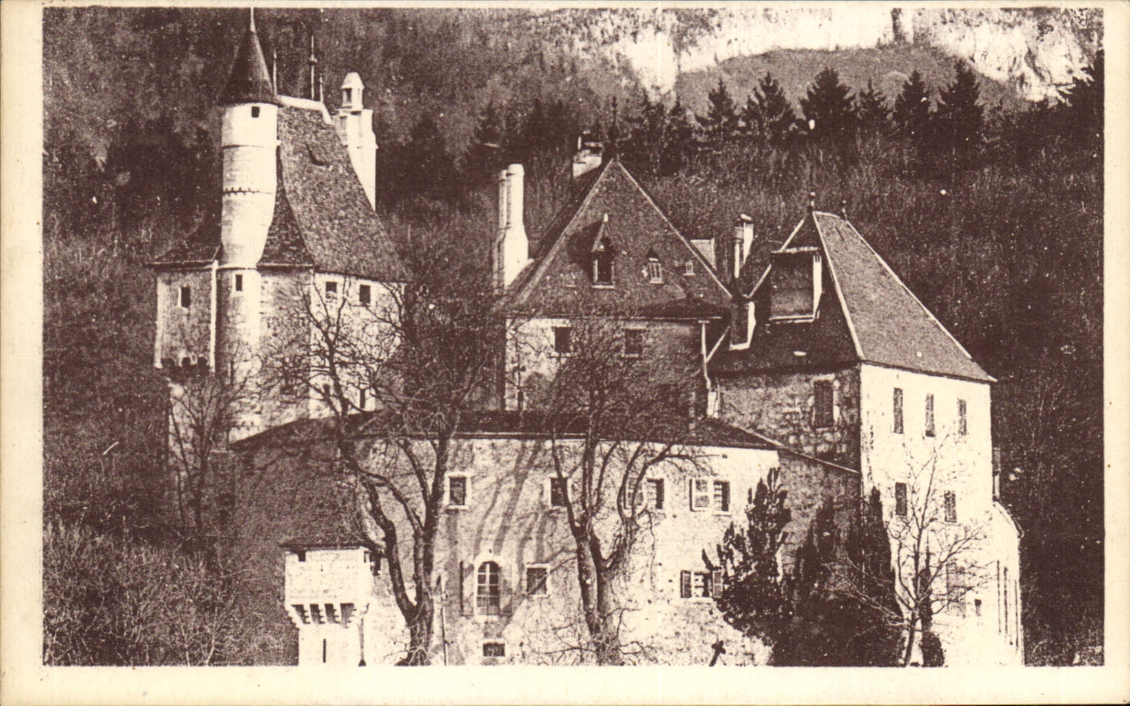 CPA Annecy Chateau de Menthon Cote Nord 