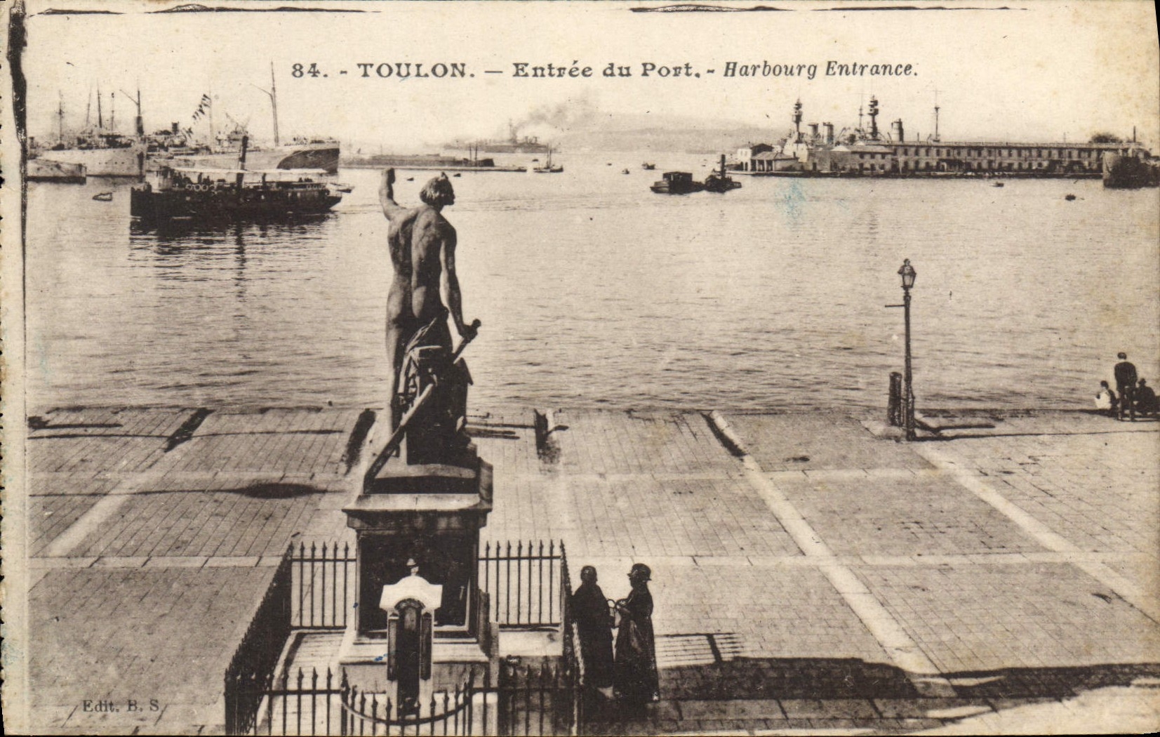 CPA Toulon entree du port Harbourg entrance 