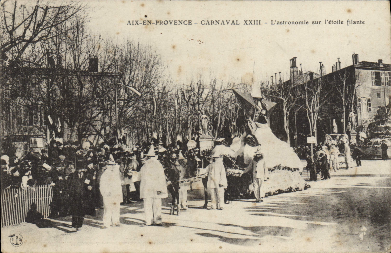 CPA Aix en provence Carnaval XXII l'astronomie sur l'etoile filante 