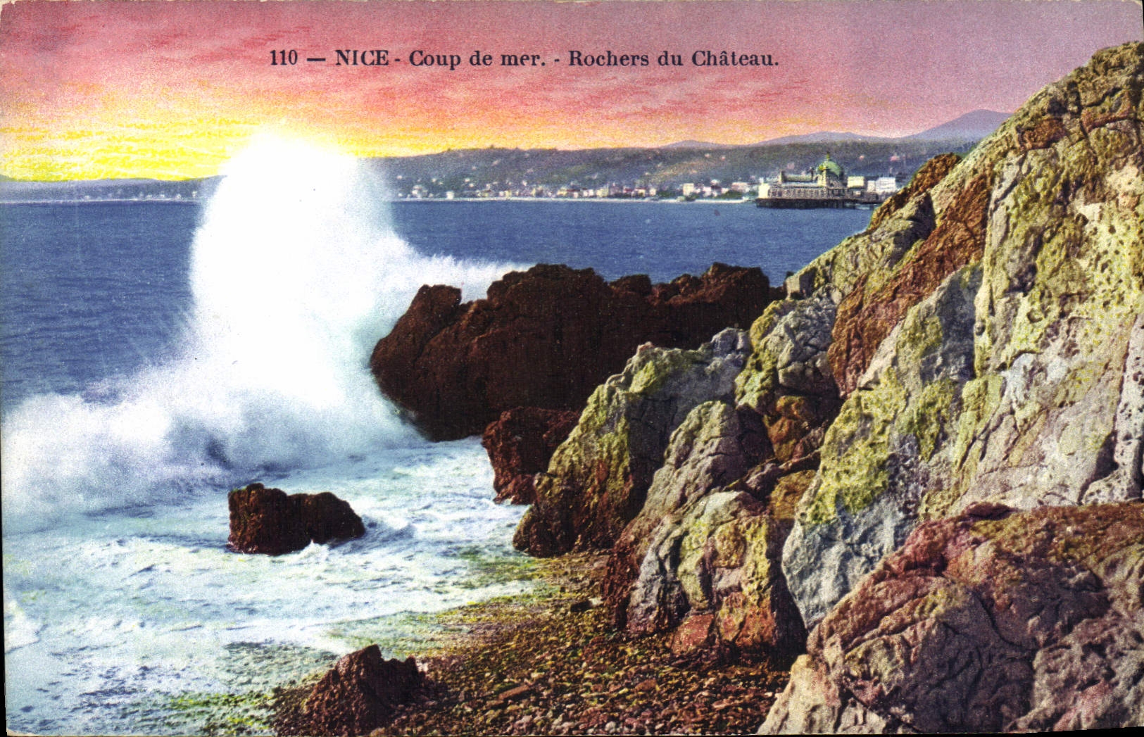 CPA Nice Coup de merrochers du Chateau