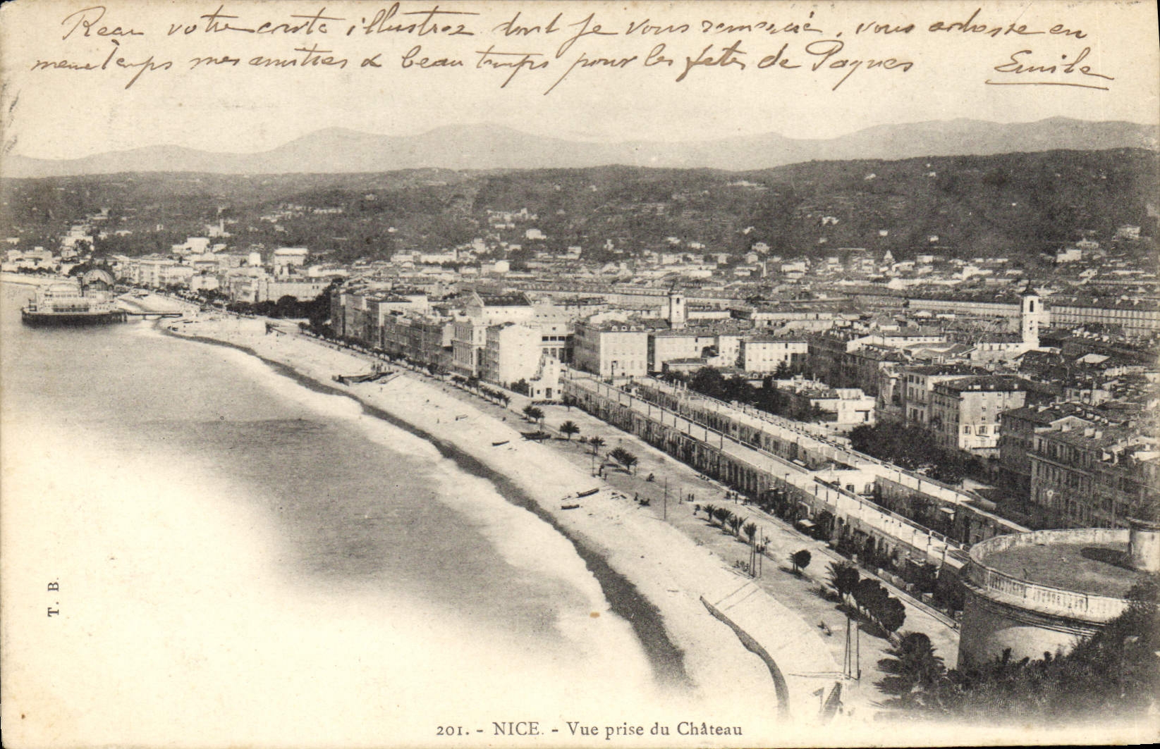 CPA Nice Vue prise du Chateau