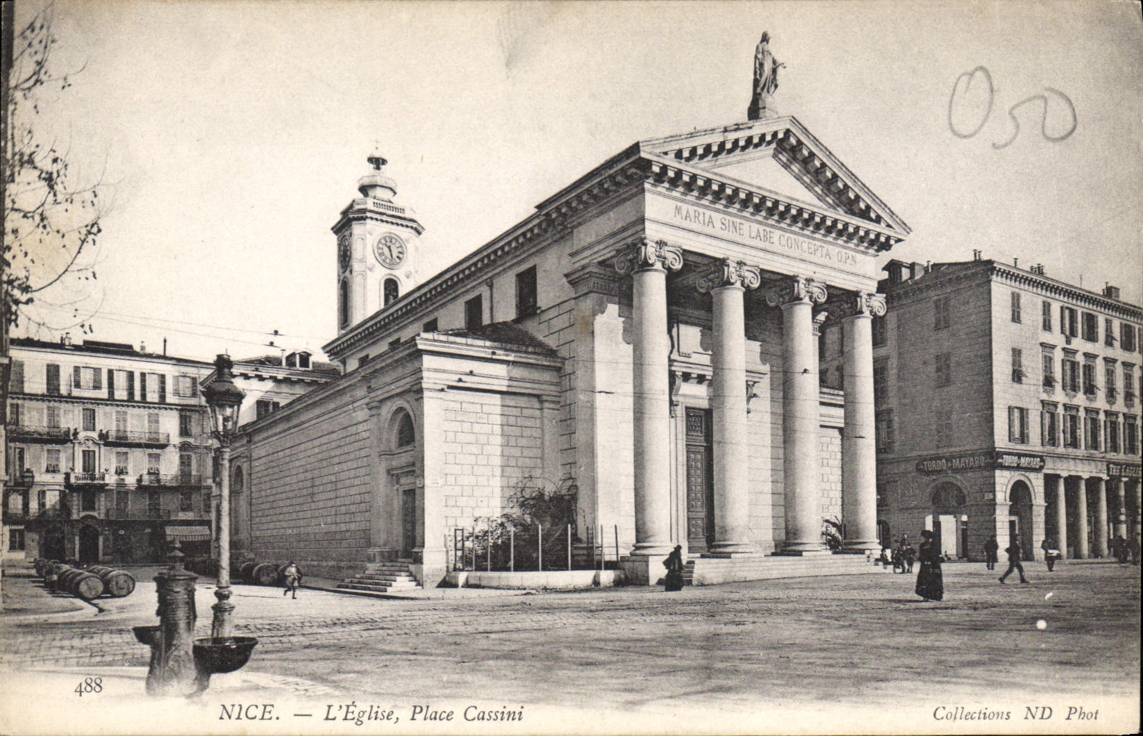 CPA Nice L'Eglise Place Cassini