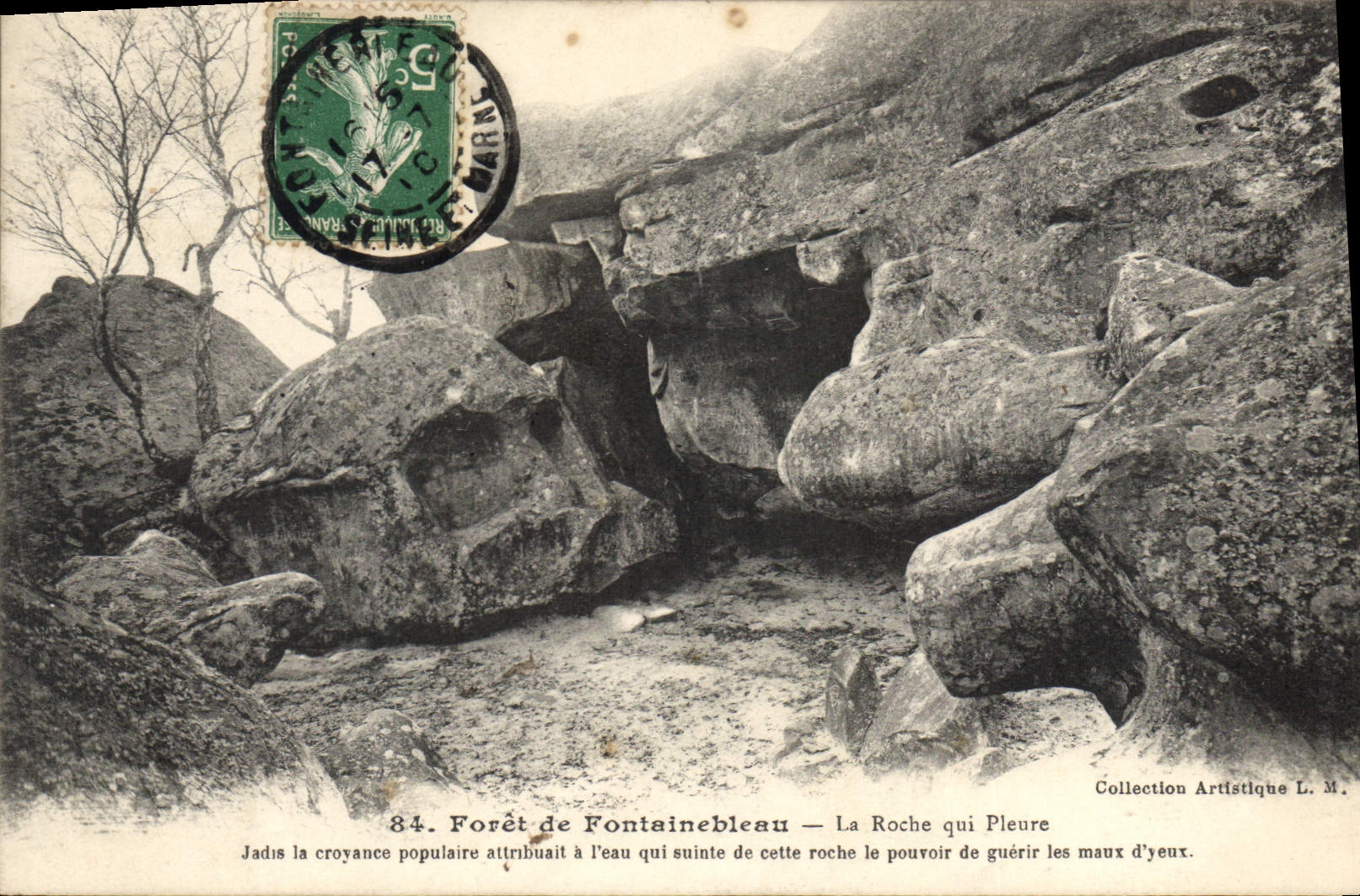 CPA Foret de Fontainebleau la roche qui Pleure 