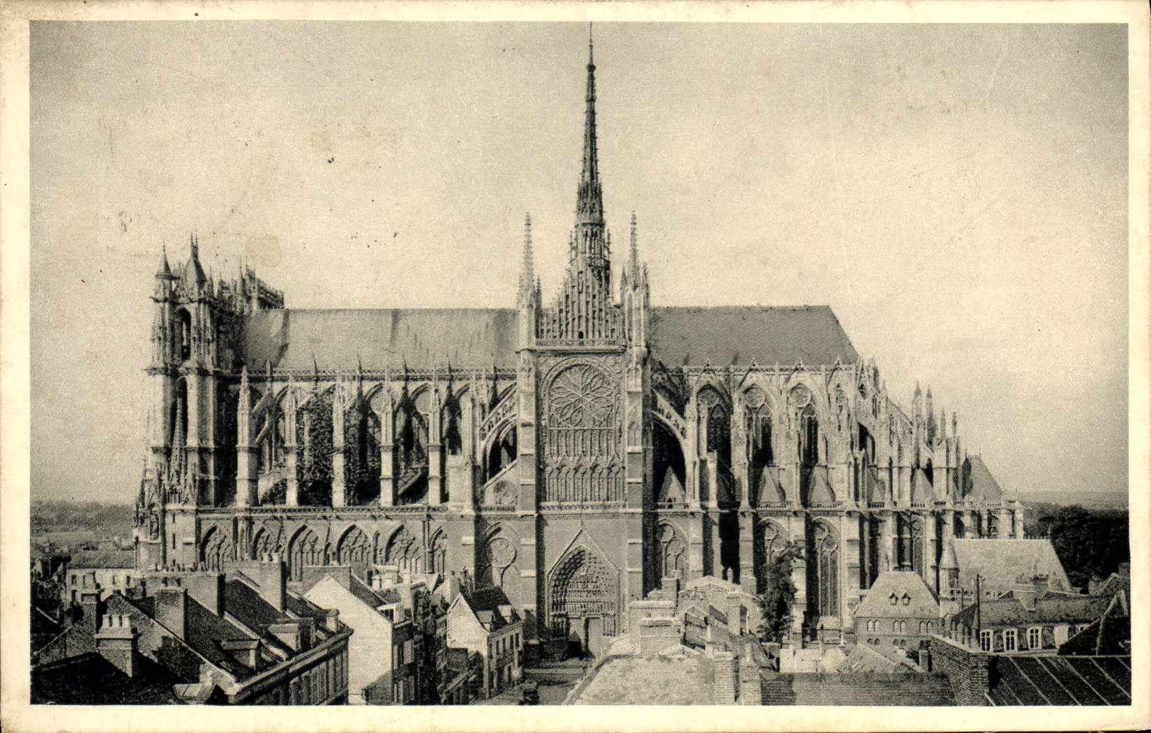 CPA Amiens la cathedrale Elevation Sud 