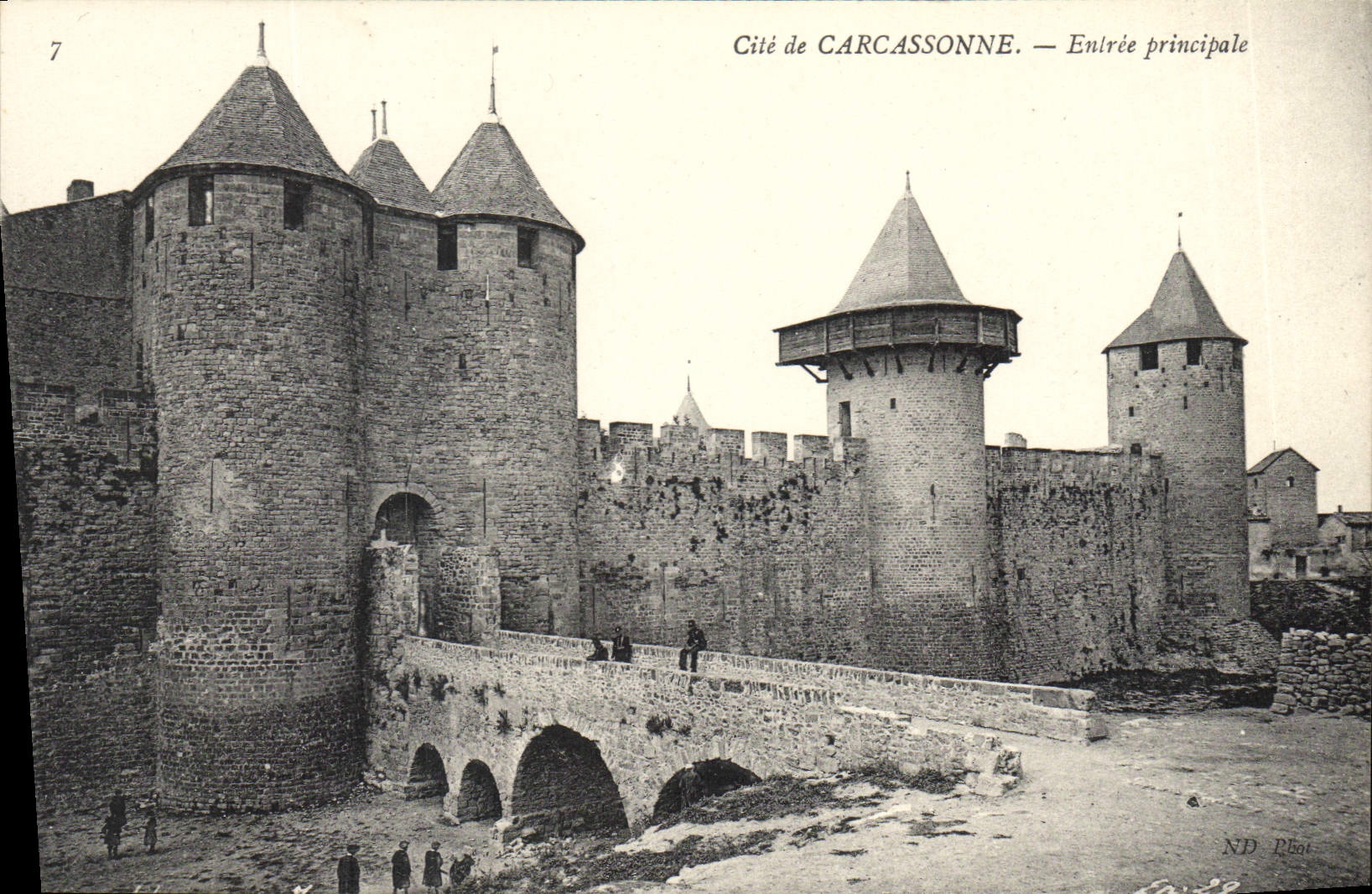 CPA Cite de Carcassonne entree principale