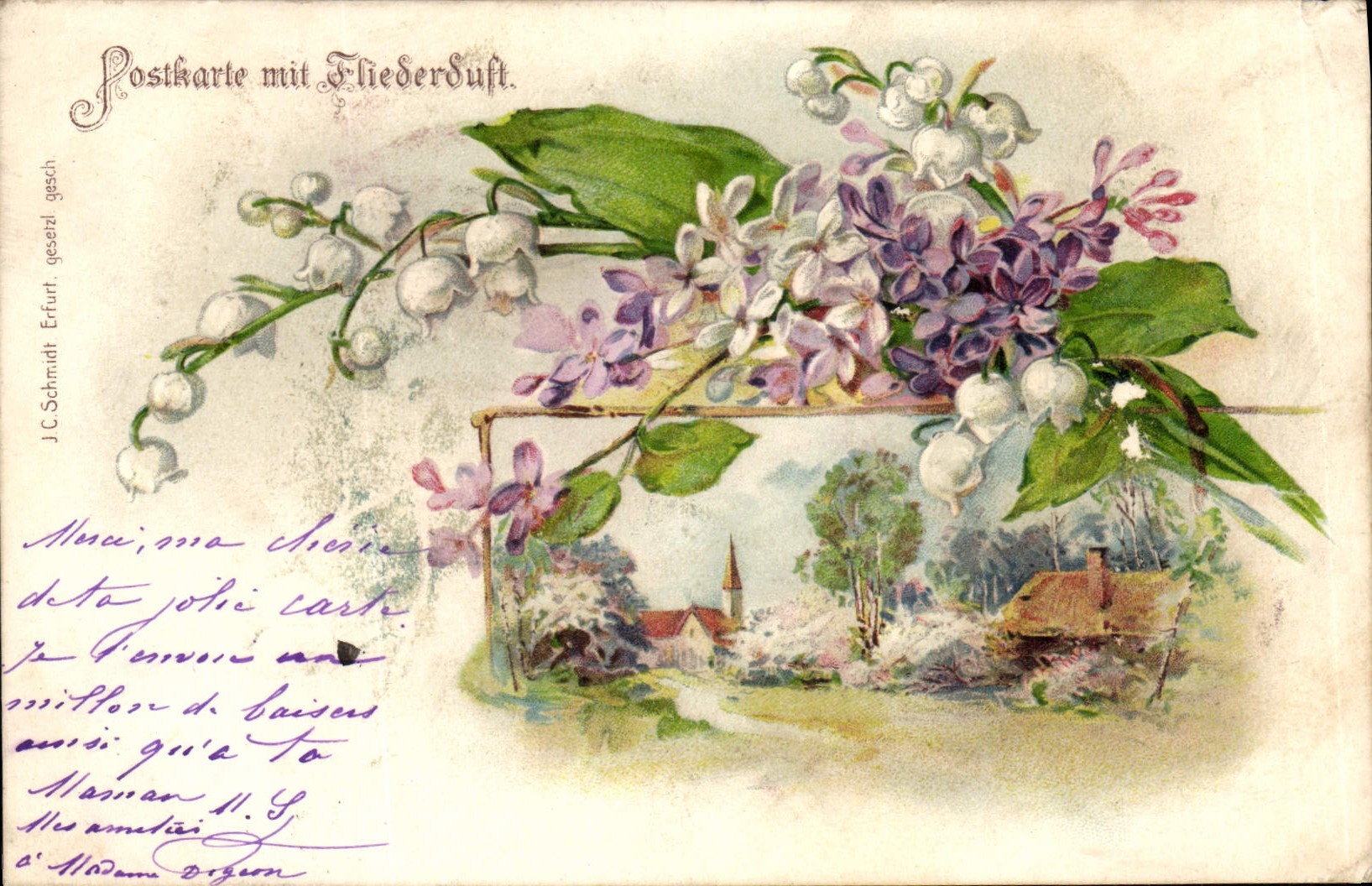 CPA Fantaisie Fleurs