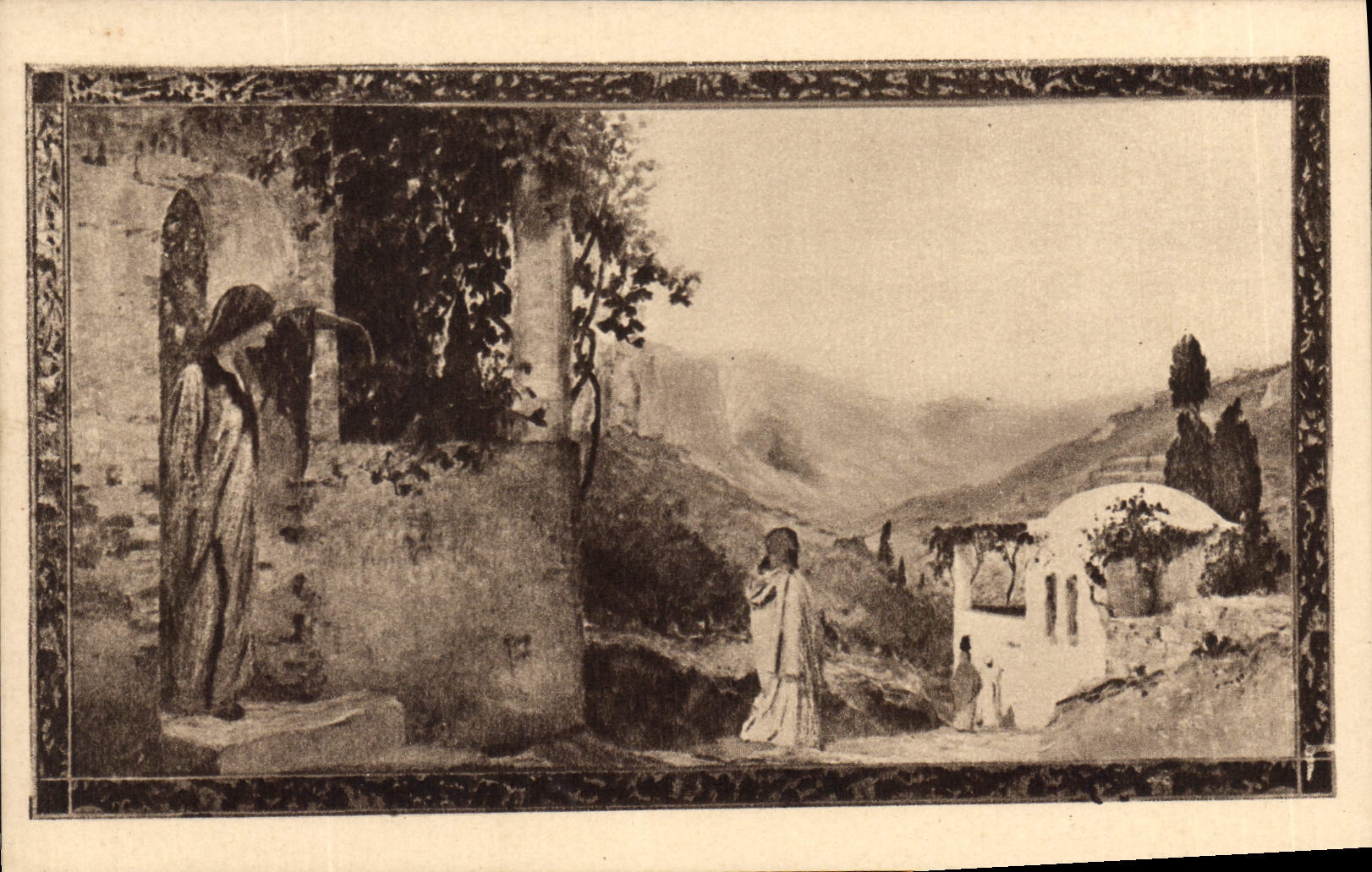 CPA Hotellerie de la Saint Baume Saint Zacharie Var 1re Rencontre de Ste Marie Magdeleine evec le Ch