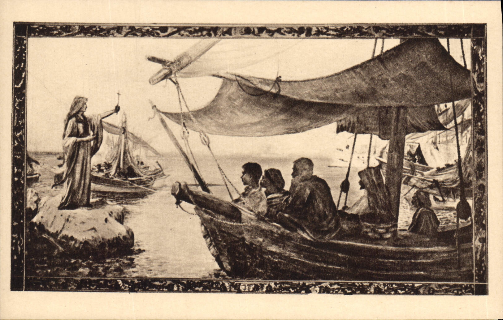 CPA Hotellerie de la Saint Baume Saint Zacharie Var Ste Marie Magdeleine evangelisant la Provence