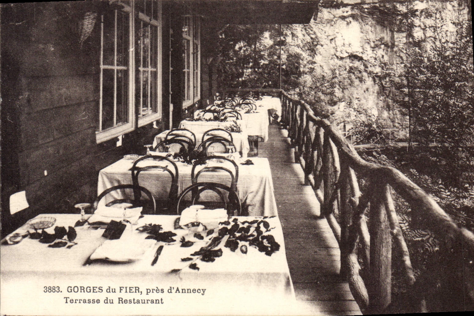 CPA Gorges du Fier pres d'Annecy Terrasse du Restaurant