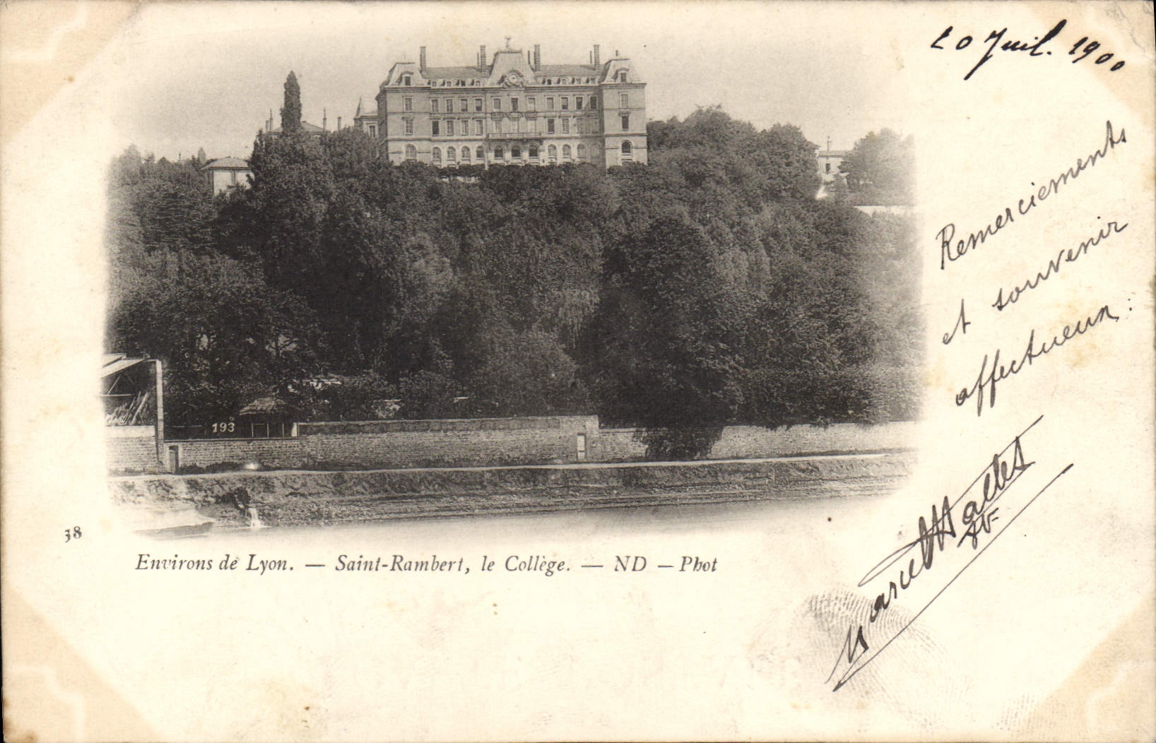 CPA Environs de Lyon Saint Rambert le College 