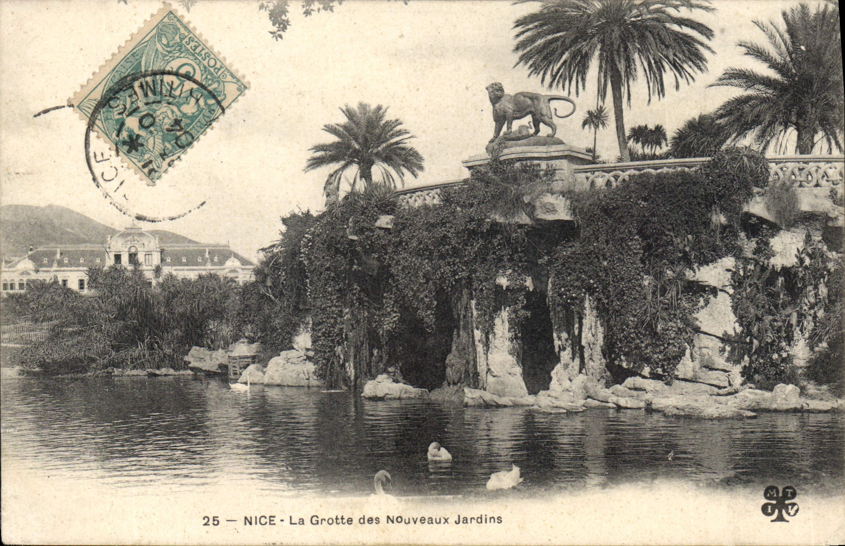 CPA Nice la Grotte des Nouveaux jardins