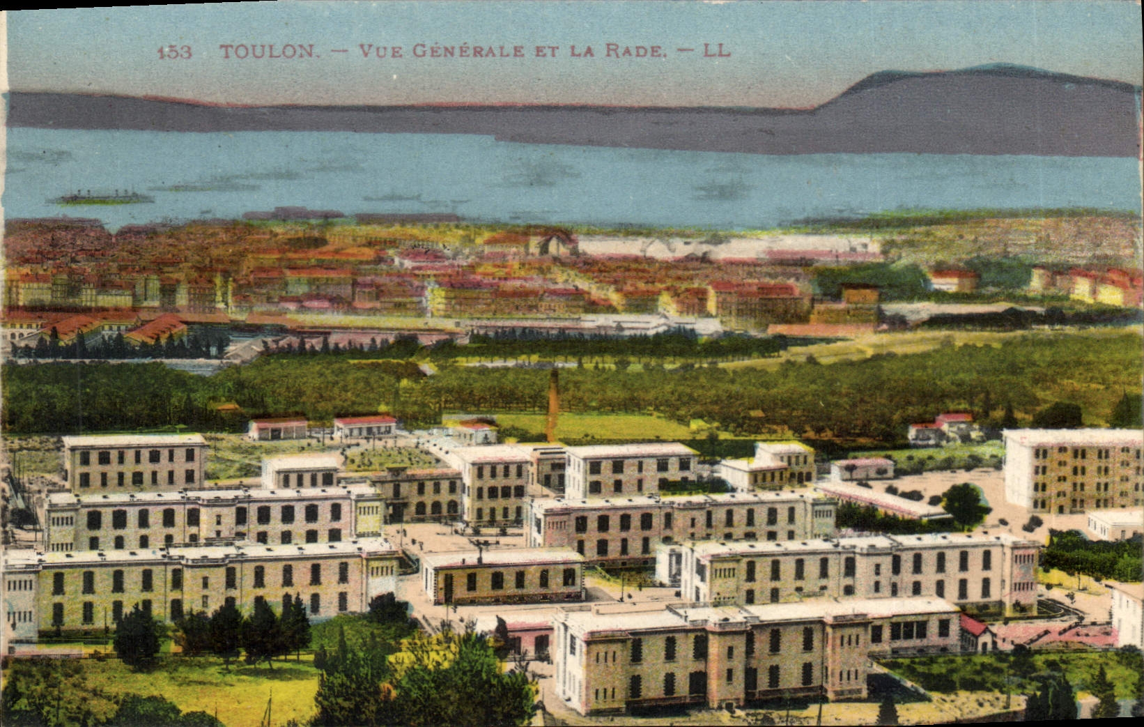CPA Toulon vue generale et la Rade 