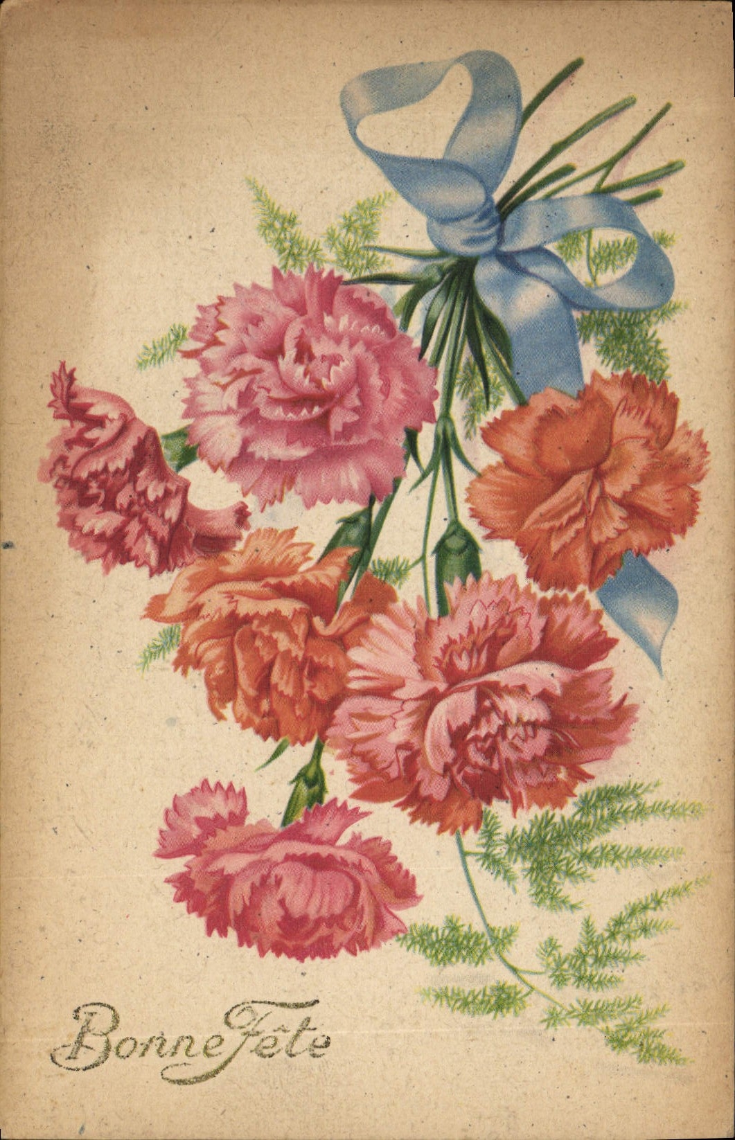 CPA Bonne fete Fleurs