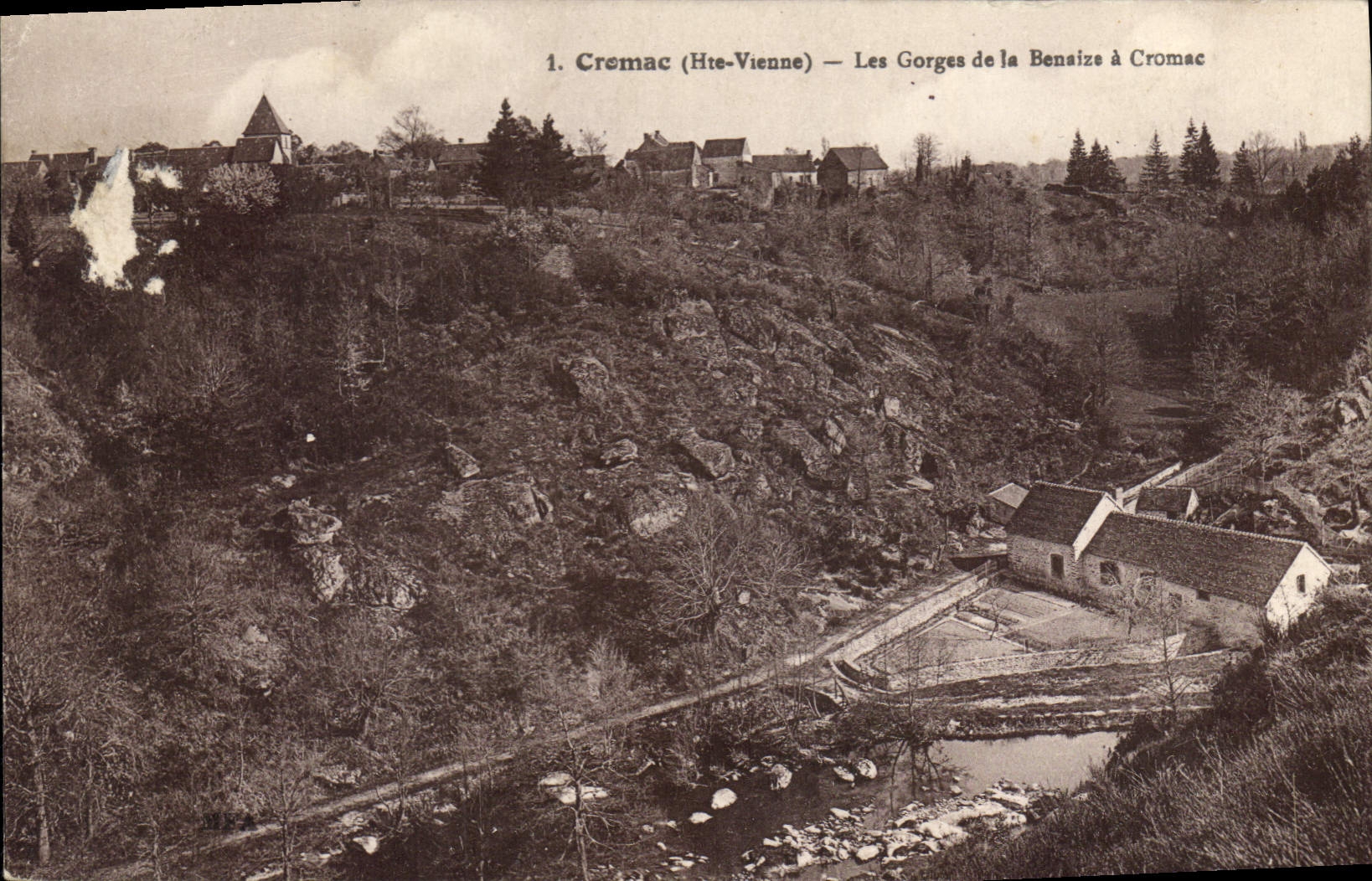 CPA Cromac Hte Vienne Les Gorges de la Benaize a Cromac