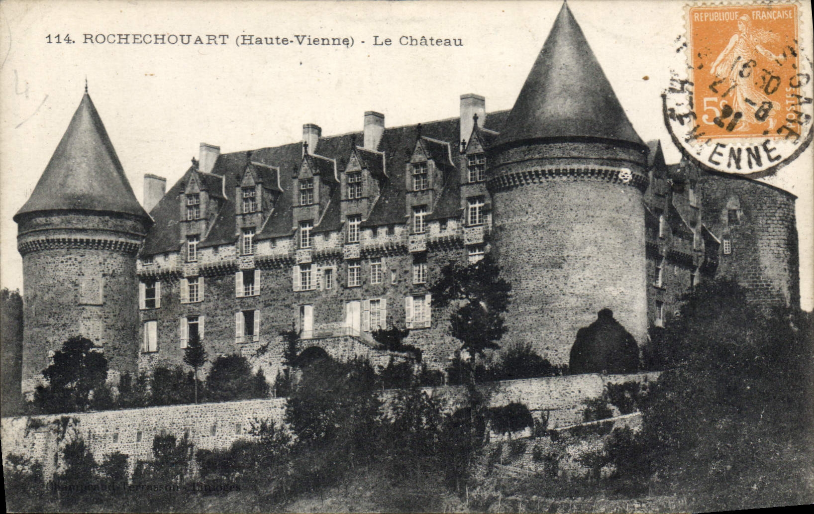 CPA Rochechouart Hte Vienne Le Chateau 