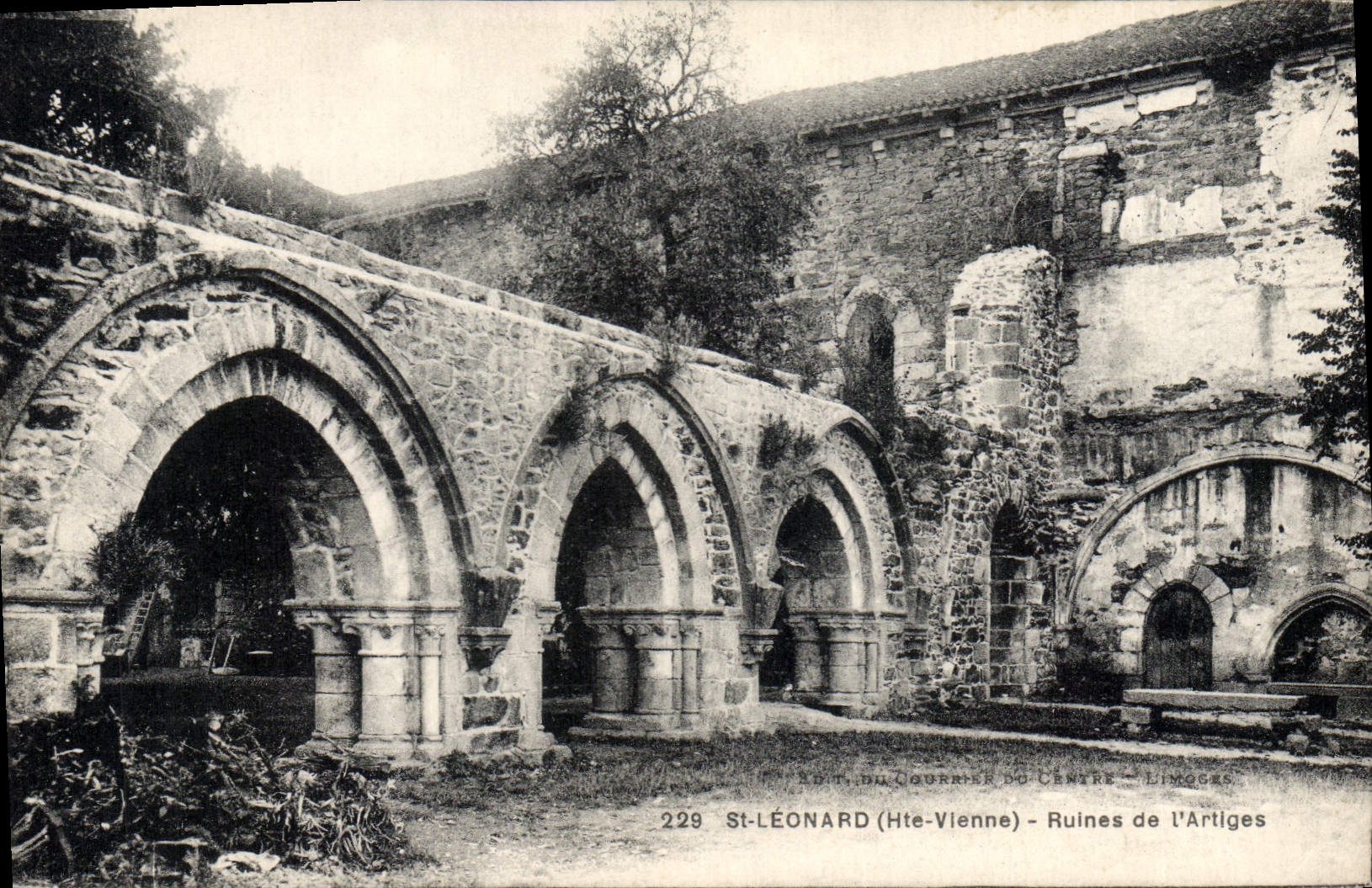 CPA St Leonard Hte Vienne Ruines de l'Artiges