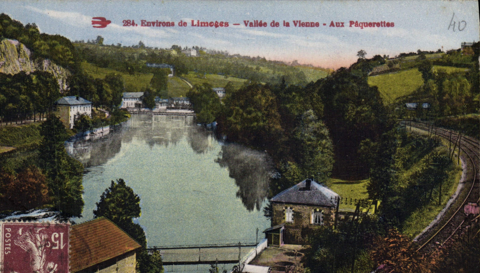CPA Environs de Limoges Vallee de la Vienne Aux Paquerettes 