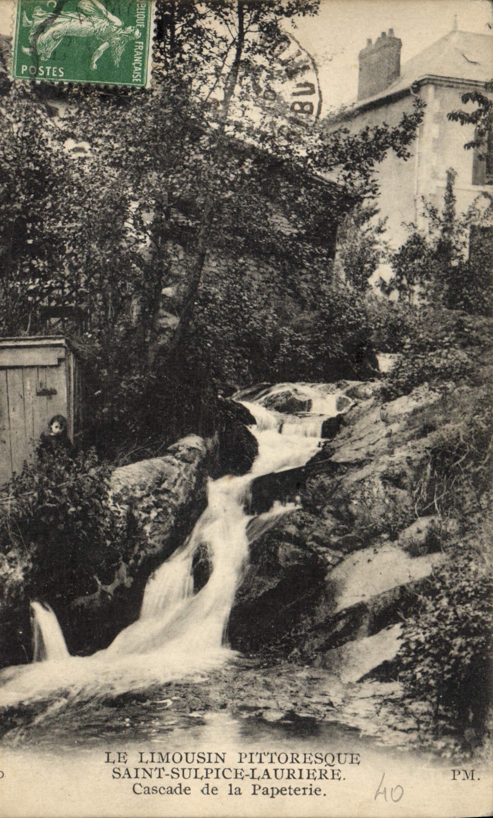 CPA Le Limousin Pittoresque St Sulpice Lauriere Cascade de la Papeterie 