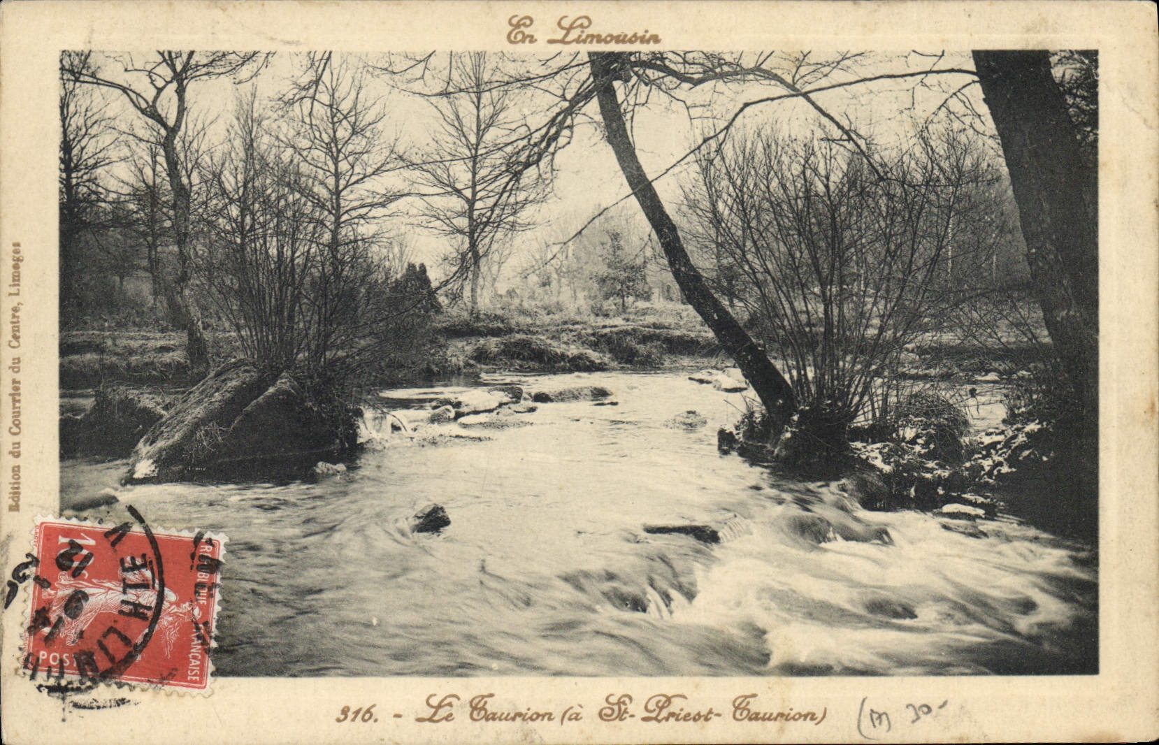 CPA En Limousin Le Taurion a St Priest Taurion