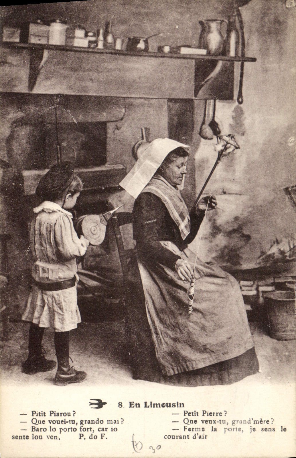 CPA En Limousin Femme Enfant Folklore