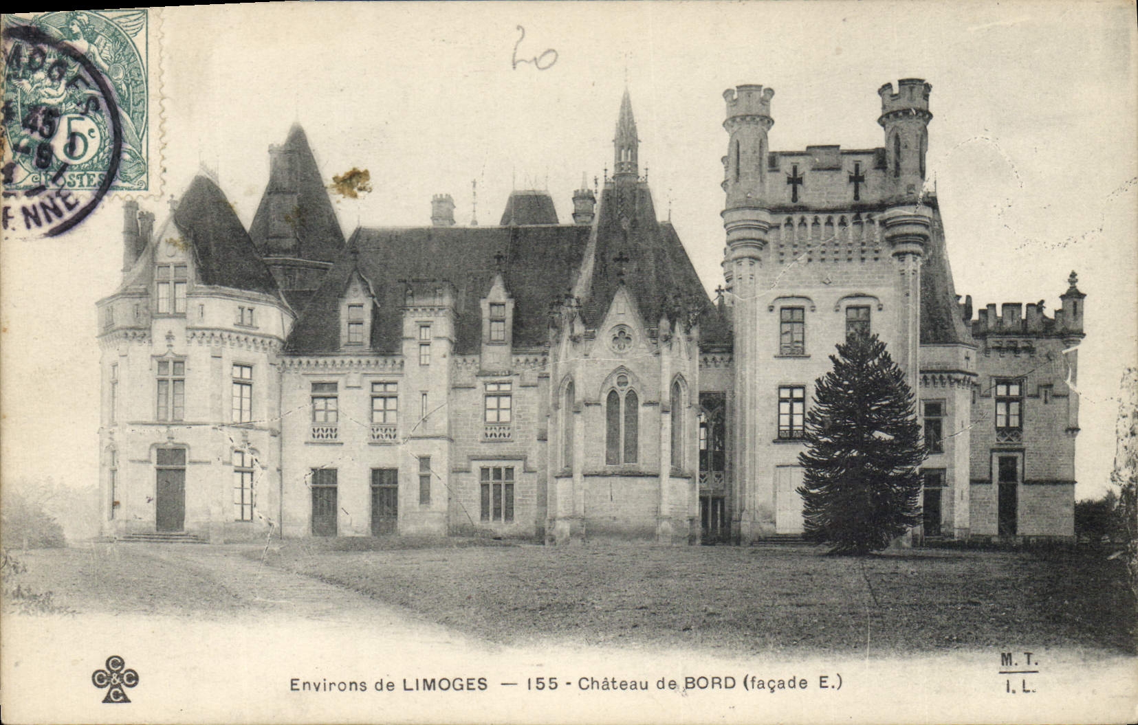 CPA Environs de Limoges Le Chateau de Bord 